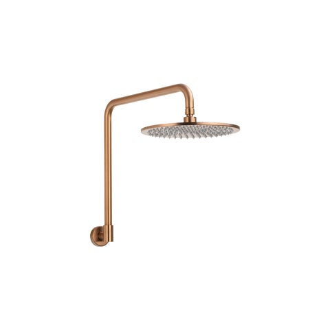 Eden Shower Arm & Head Set - Brushed Copper
