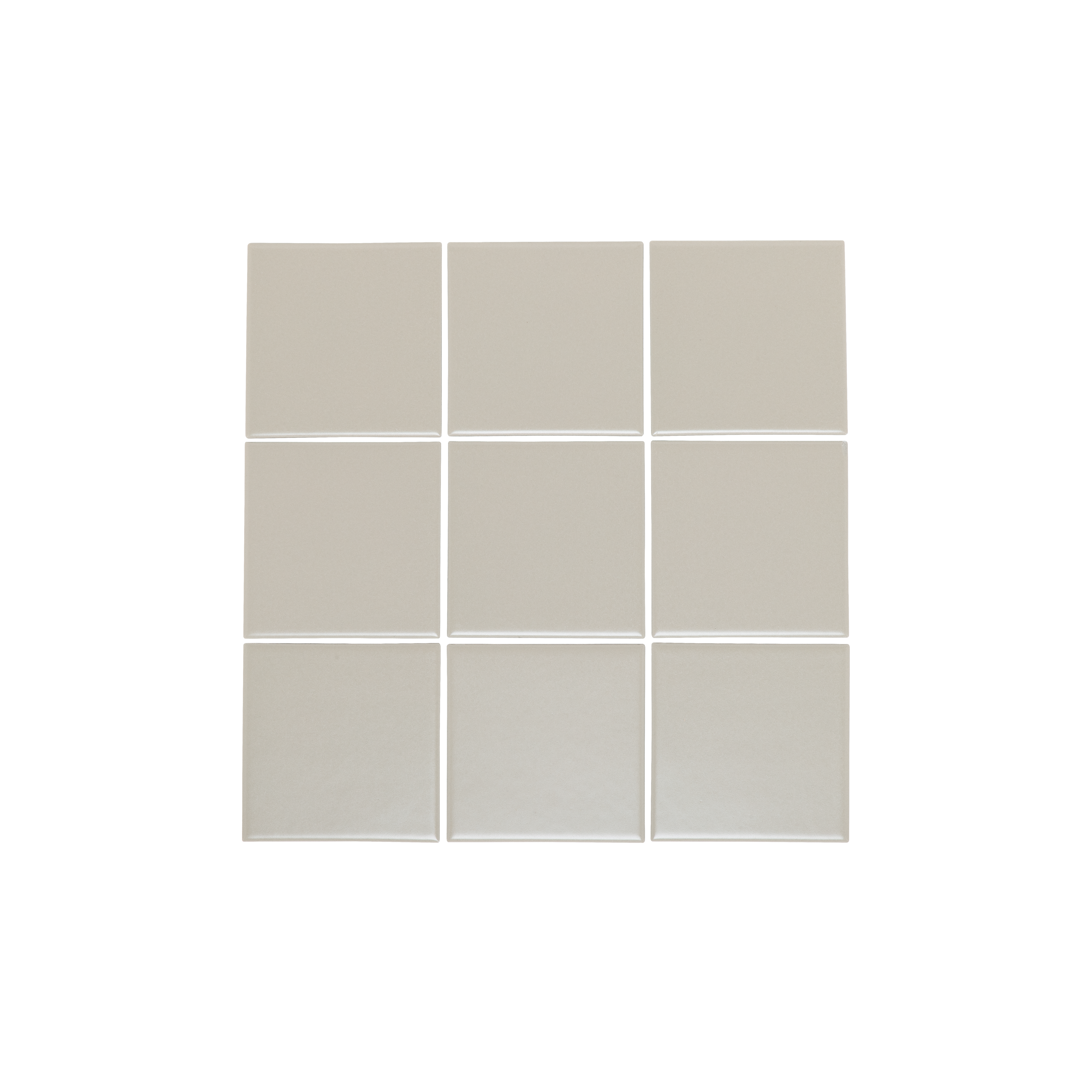Atami Large Square Mosaic Tile - Oyster Grey