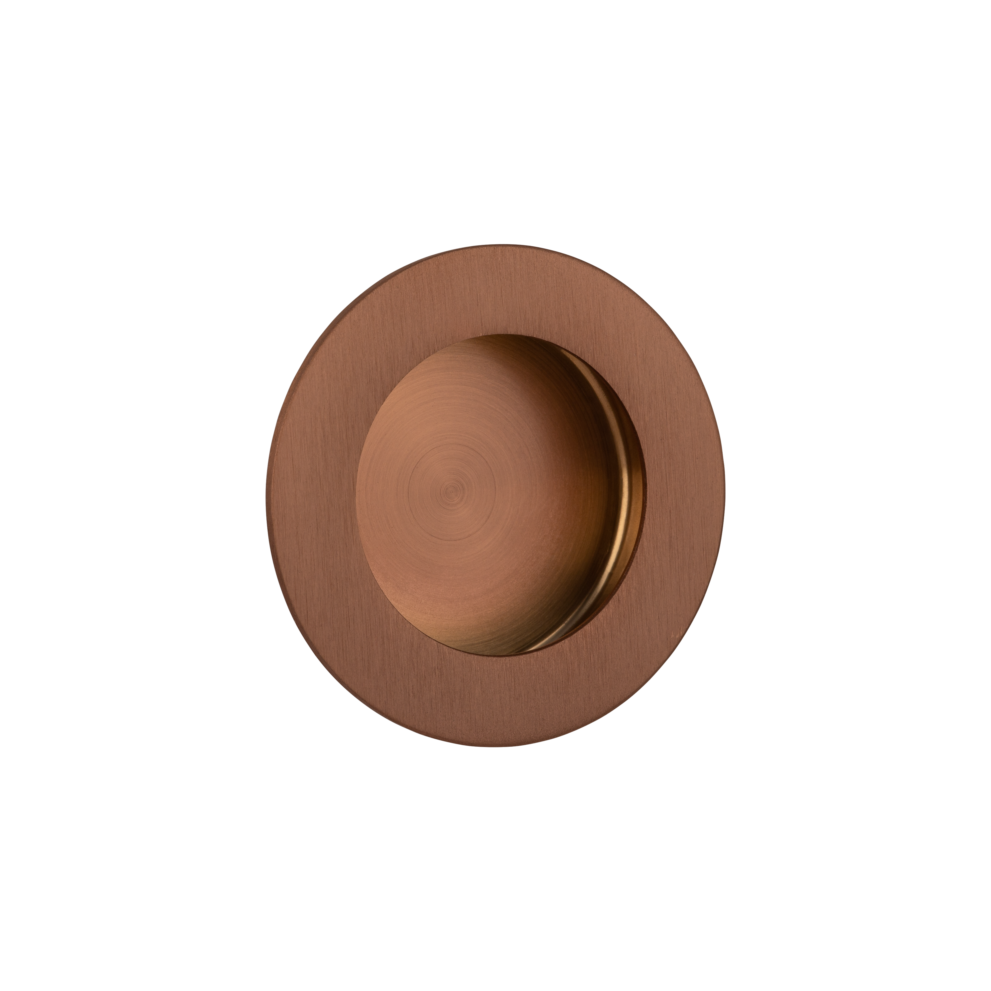 Atley Round Flush Pull - Brushed Copper