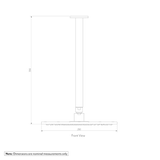 Shower Dropper Round 300mm   Head Set - Spec