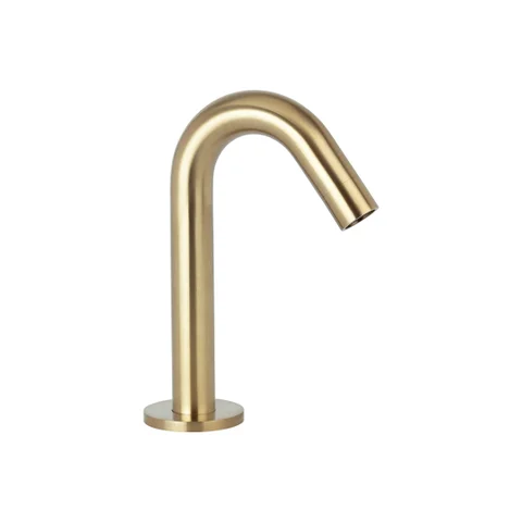 Mini Bench Mounted Spout - Brushed Brass