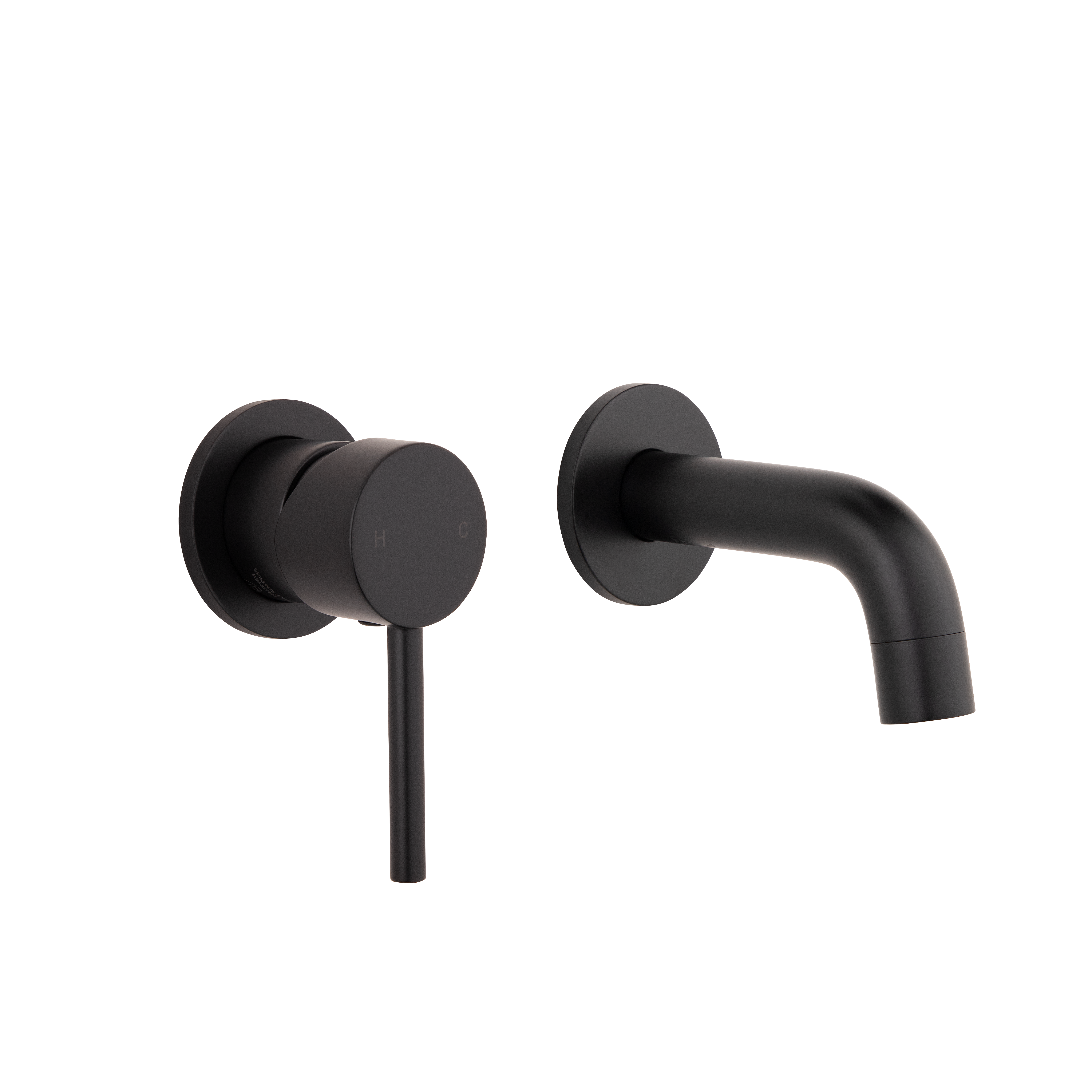 Elysian Minimal Mixer & Mini Spout Set - Matte Black