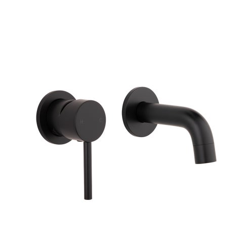 Elysian Minimal Mixer & Mini Spout Set - Matte Black