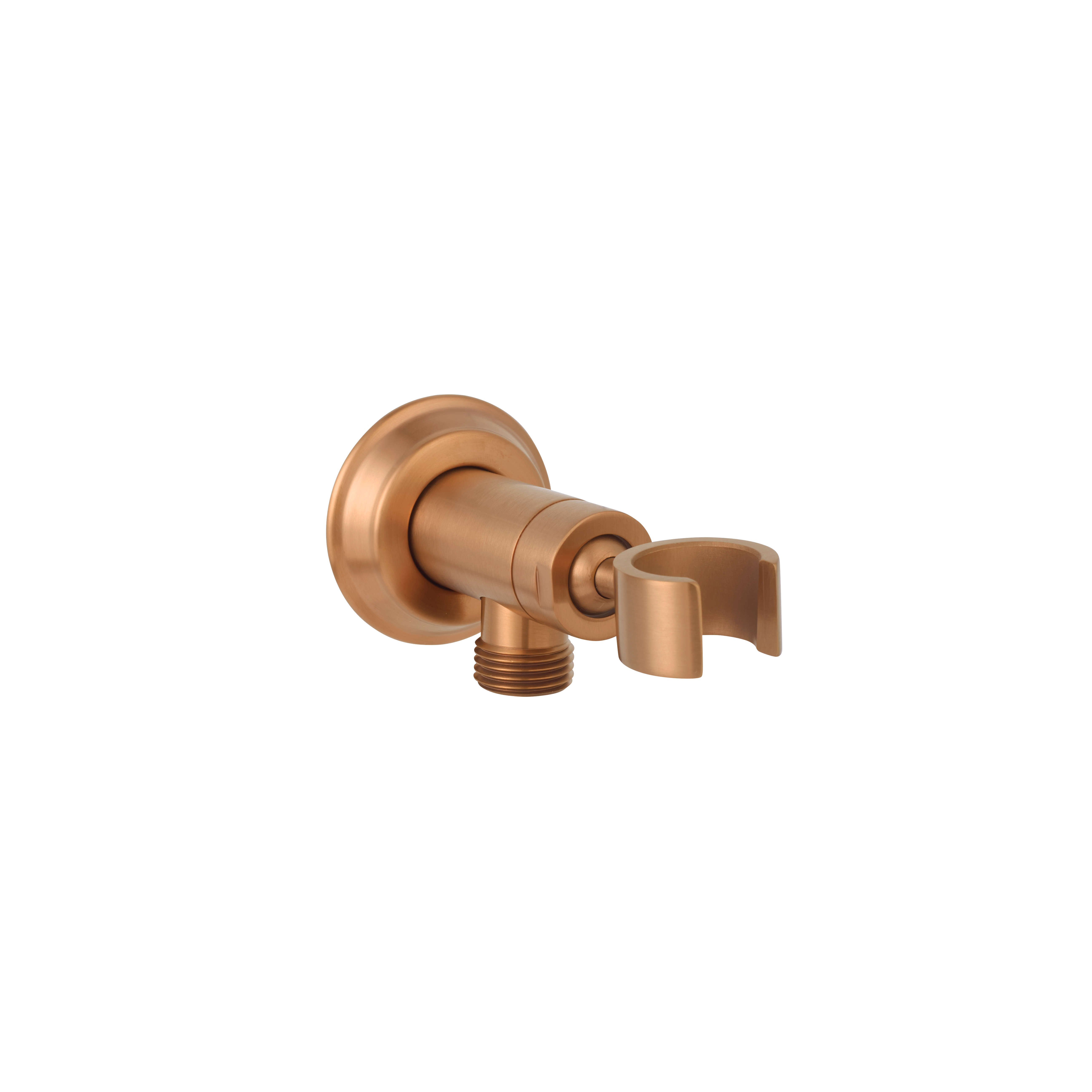 Kingsley Hand Shower Holder and BP - Brushed Copper