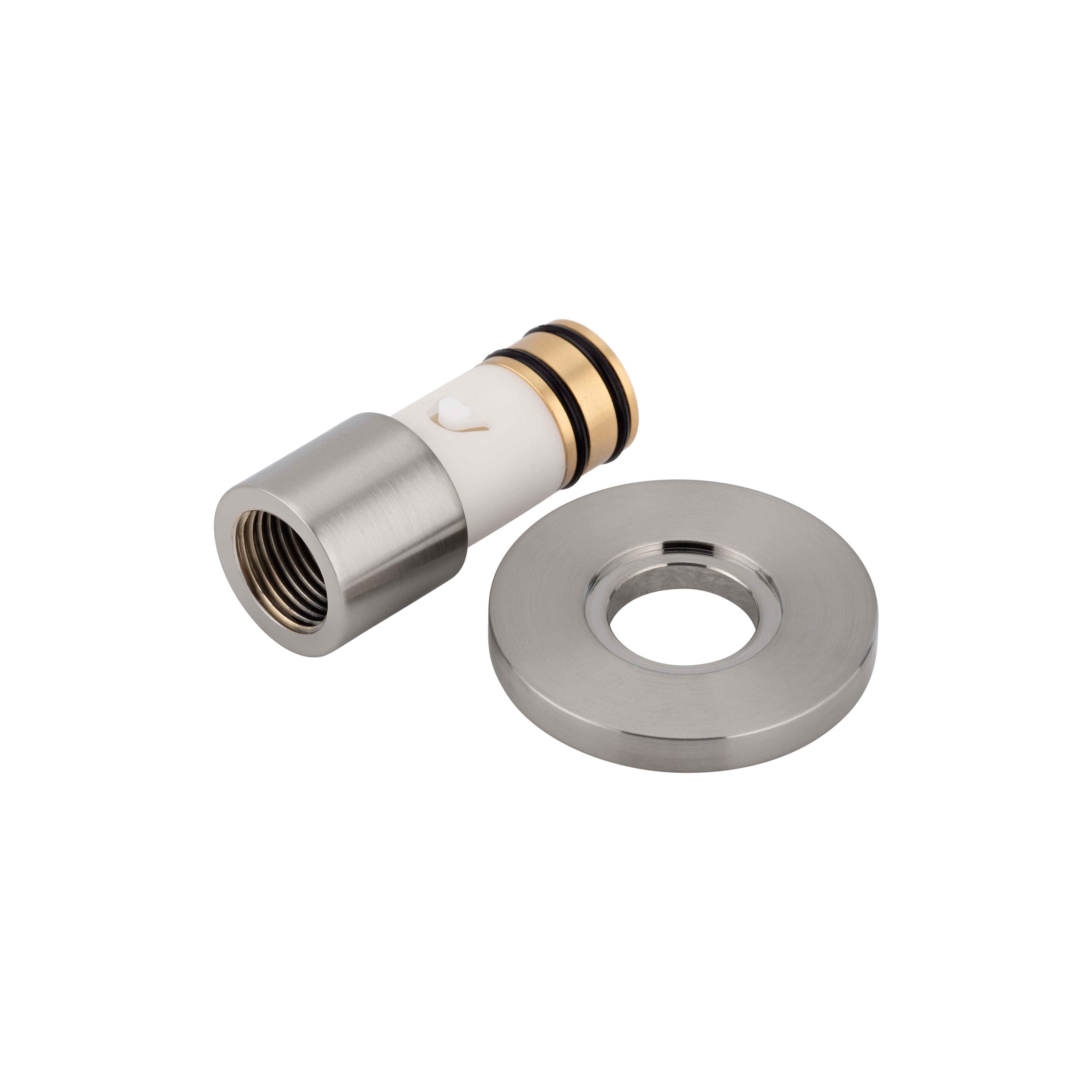 Swivel Bench Mounted Spout - Female Adapter - Brushed Nickel