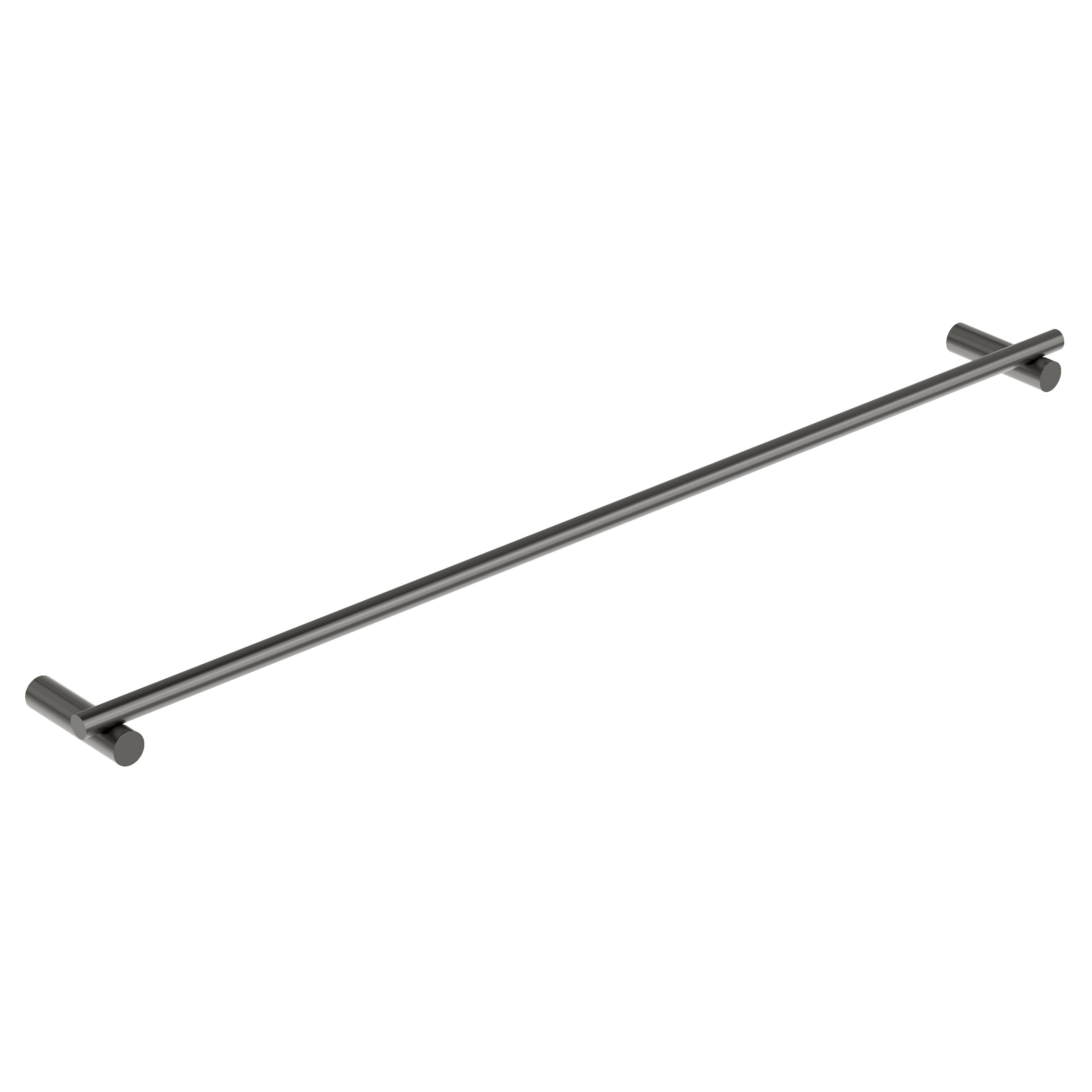 Sola Single Towel Rail - Brushed Gunmetal