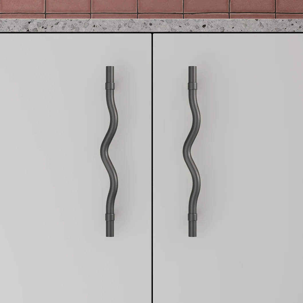 Ziggy%20Adjustable%20Cabinetry%20Pulls In%20Setting Close%20Up 250mm BG