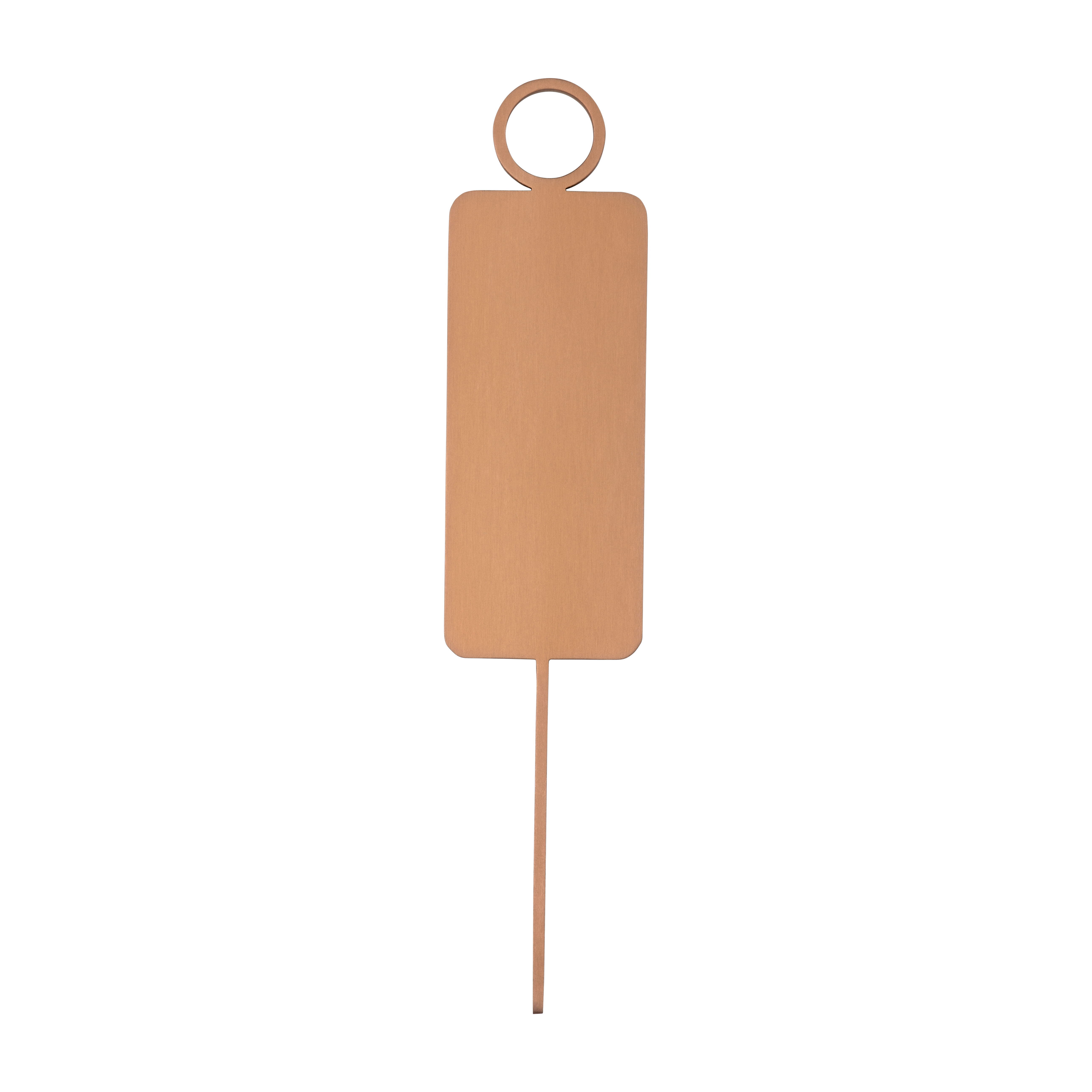 Male Restroom Sign - 140mm - Brushed Copper