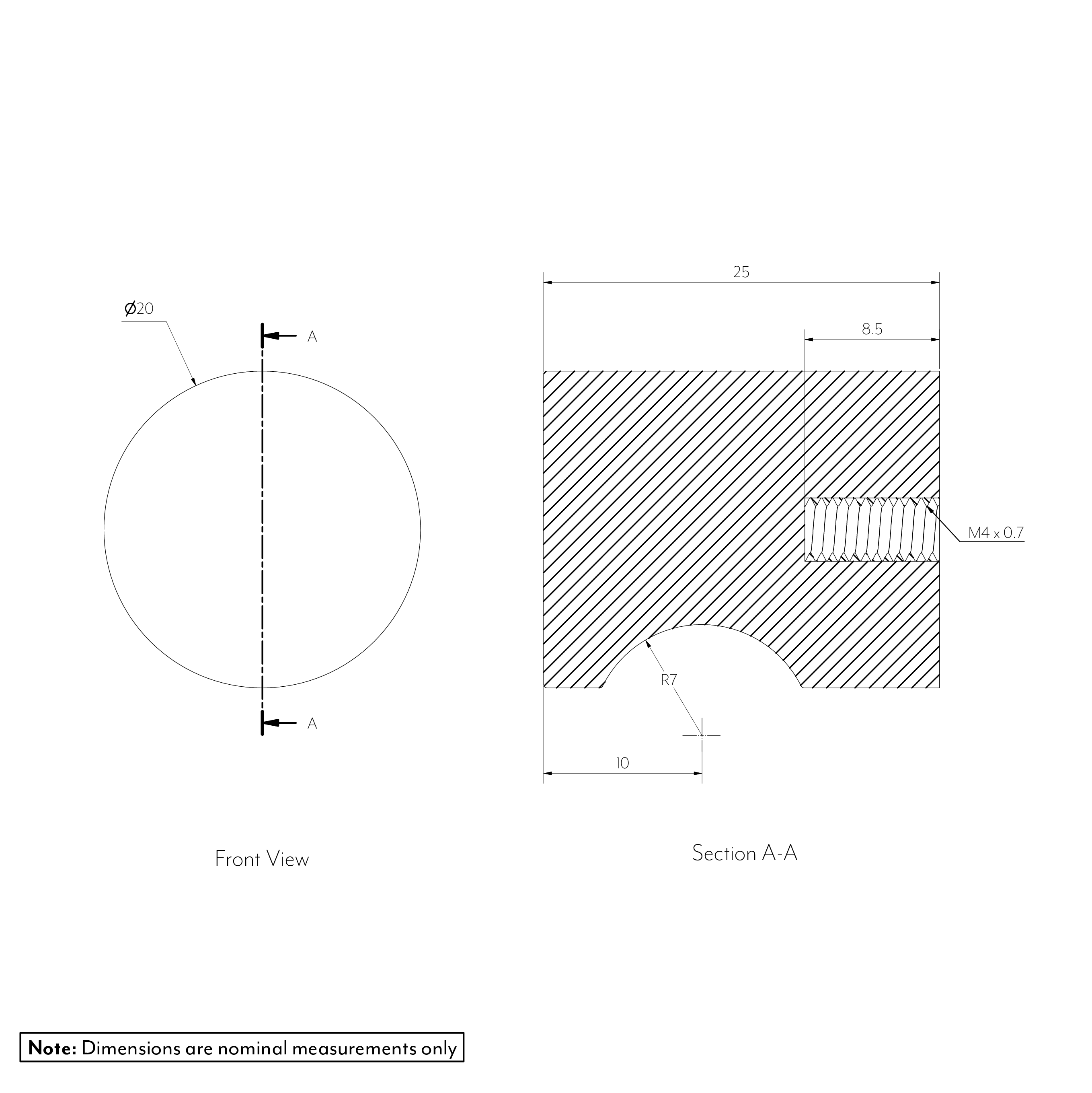Pedra%20Small%20Knob%2020mm Gallery%20Spec