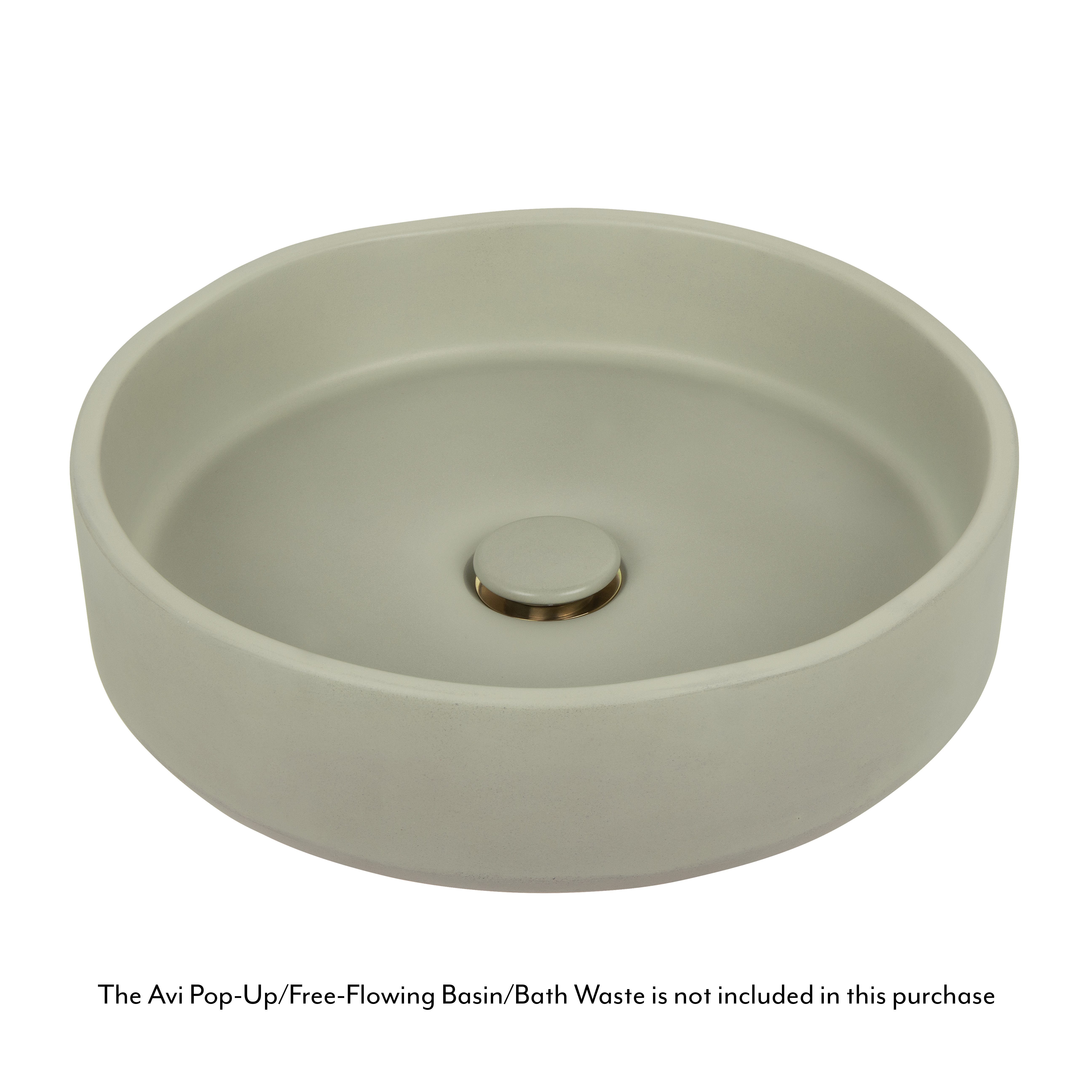 Melia Concrete Basin Sage Green AVIWaste