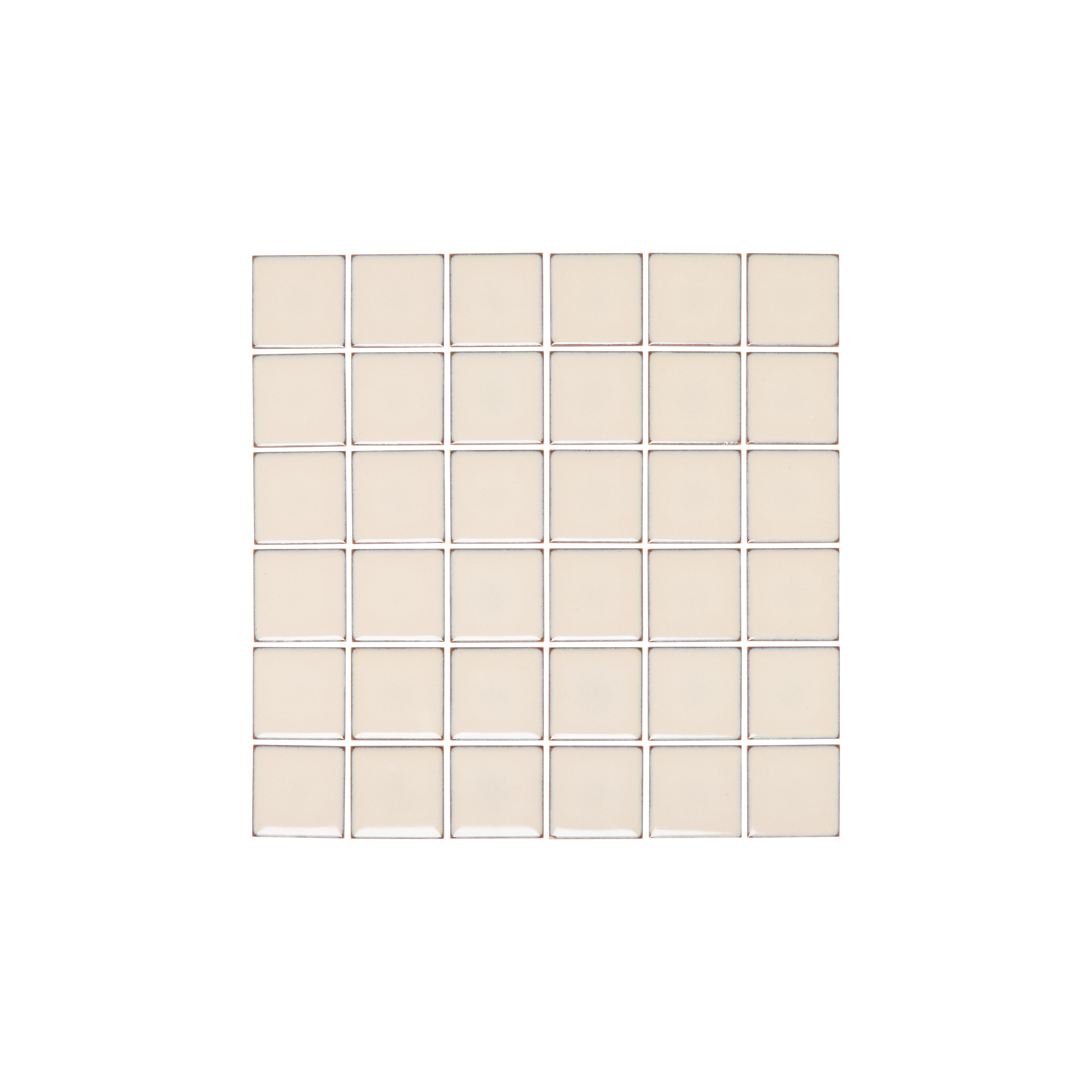 Yama Small Square Mosaic Tile - Latte
