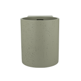 18978---Atelis-Cylinder-Wall-Mounted-Concrete-Basin-Overflow Front Sage-Green-2