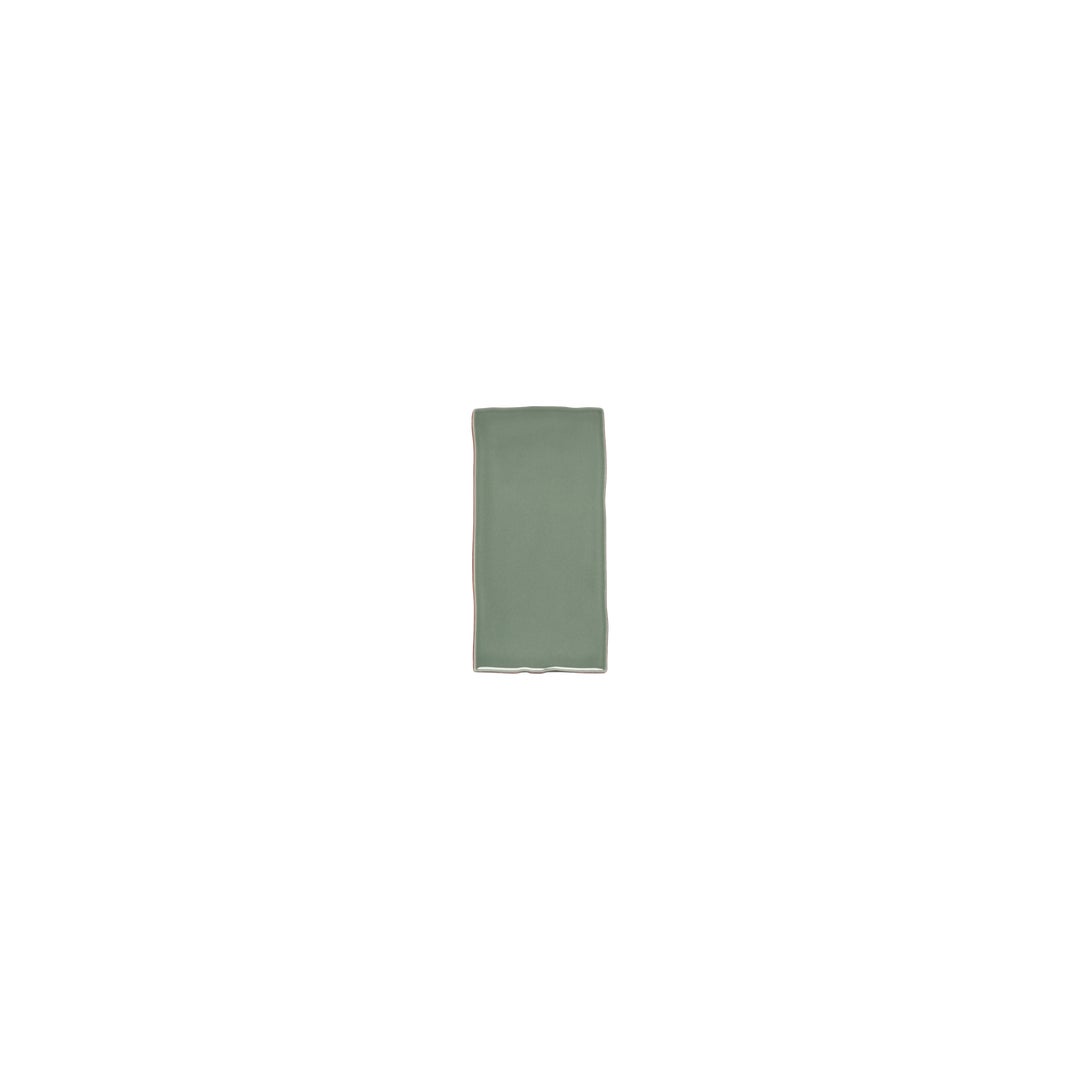 Tropea Natural Edge Rectangle Tile - Eucalyptus Green (Sample)