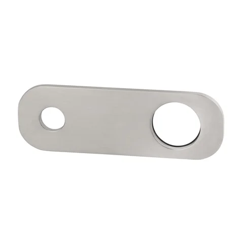 Rounded Rectangle Mixer & Spout Backplate - Brushed Nickel