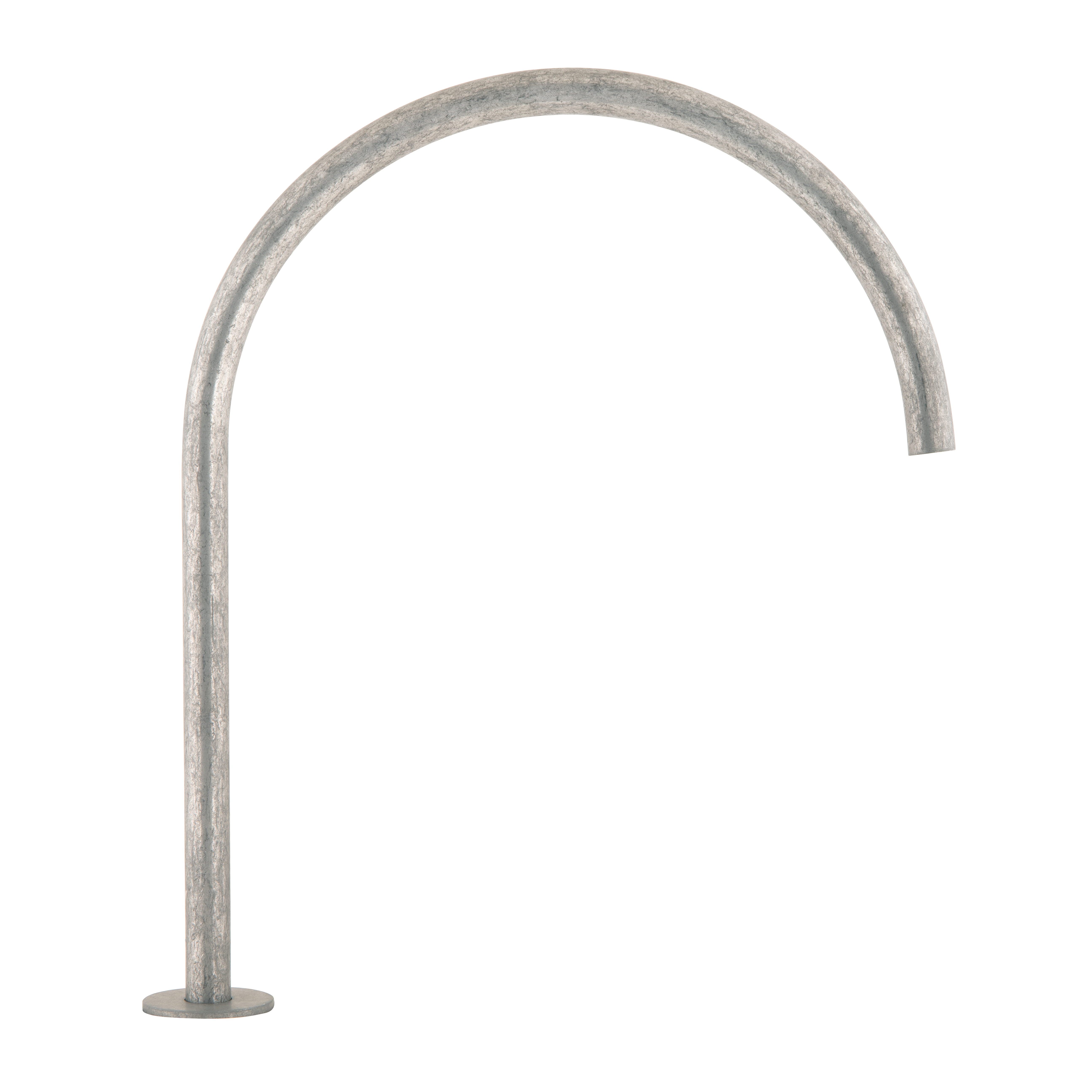 Thin Bench Mounted Spout - Antique Steel