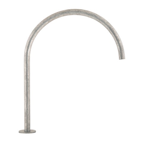 Thin Bench Mounted Spout - Antique Steel
