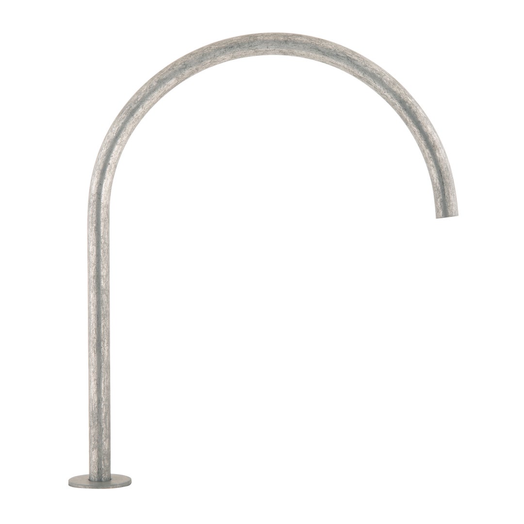 Thin Bench Mounted Spout - Antique Steel