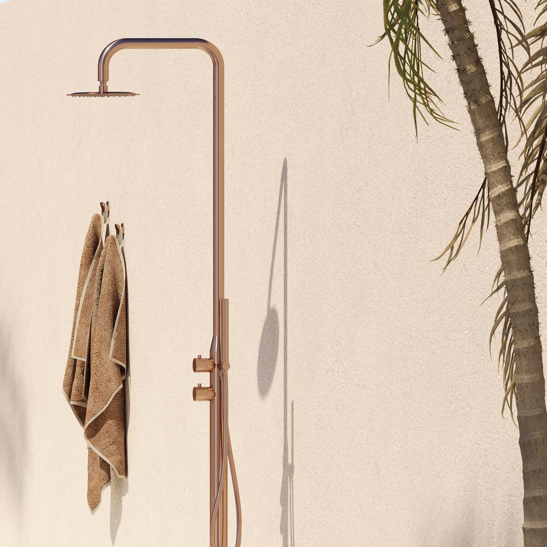 Sola Outdoor Shower BrushedCopper  02 web