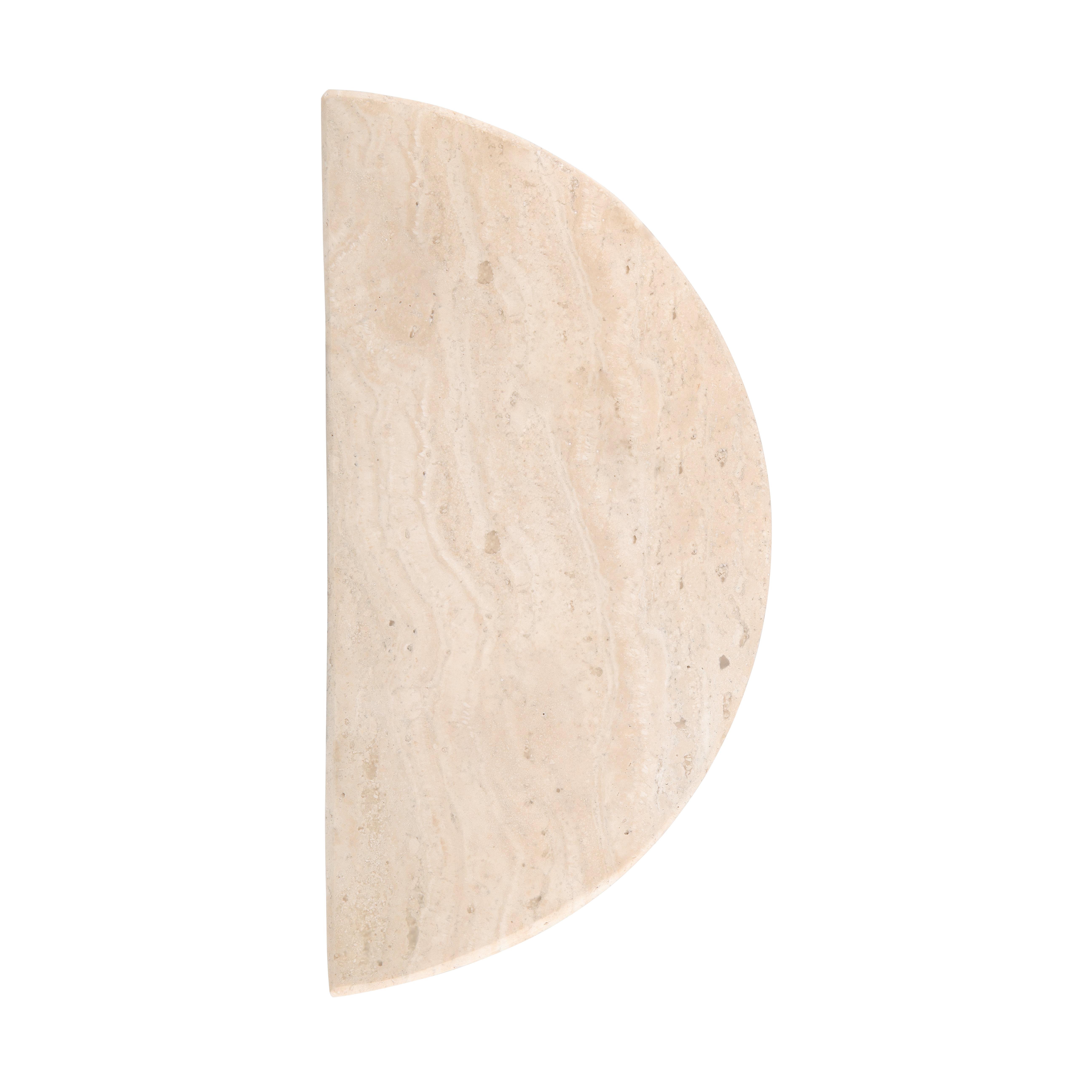Travertine Half Moon Entry Door Pull (Single)