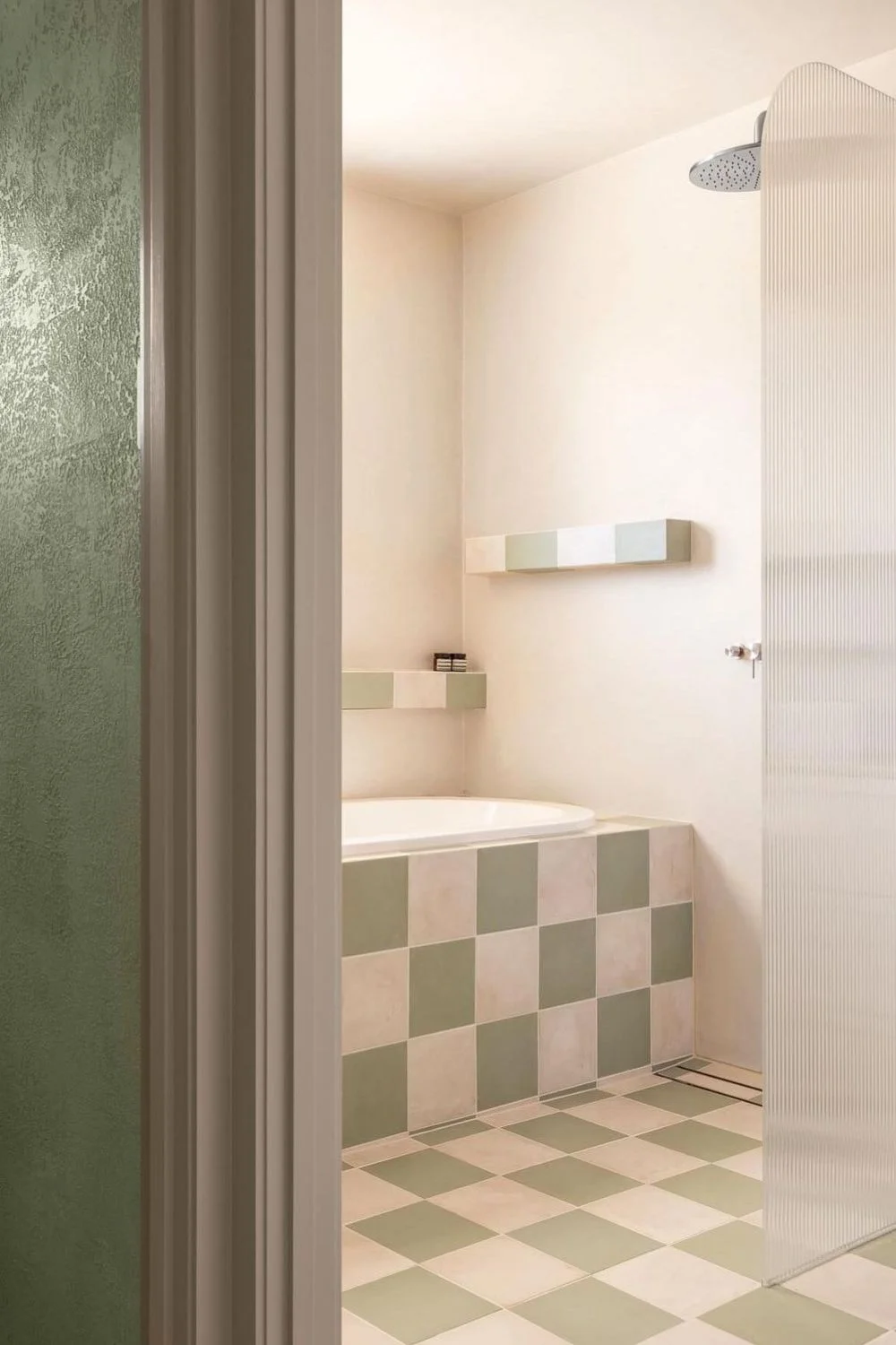 Bathroom Tile Inspiration Large Format Checkerboard