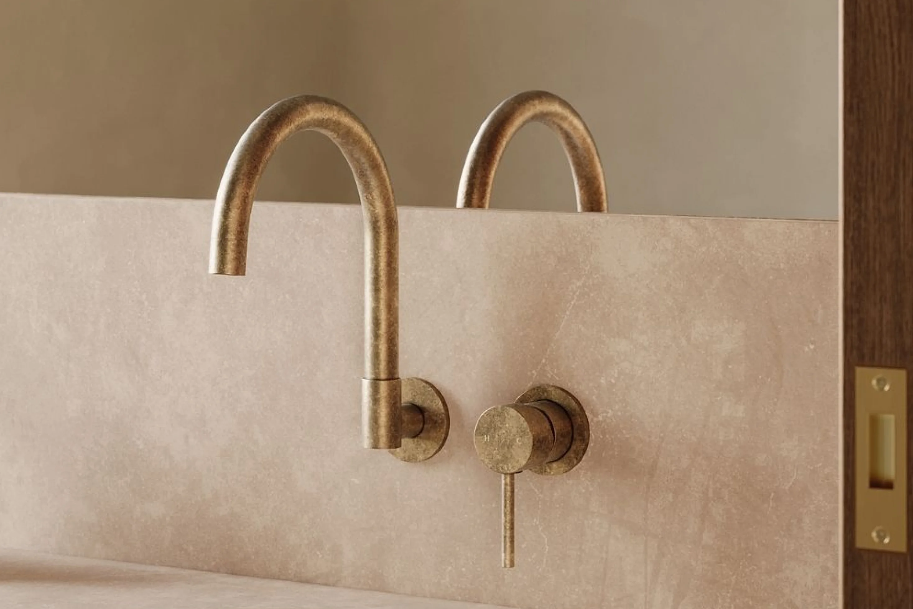 outdoor tumbled brass