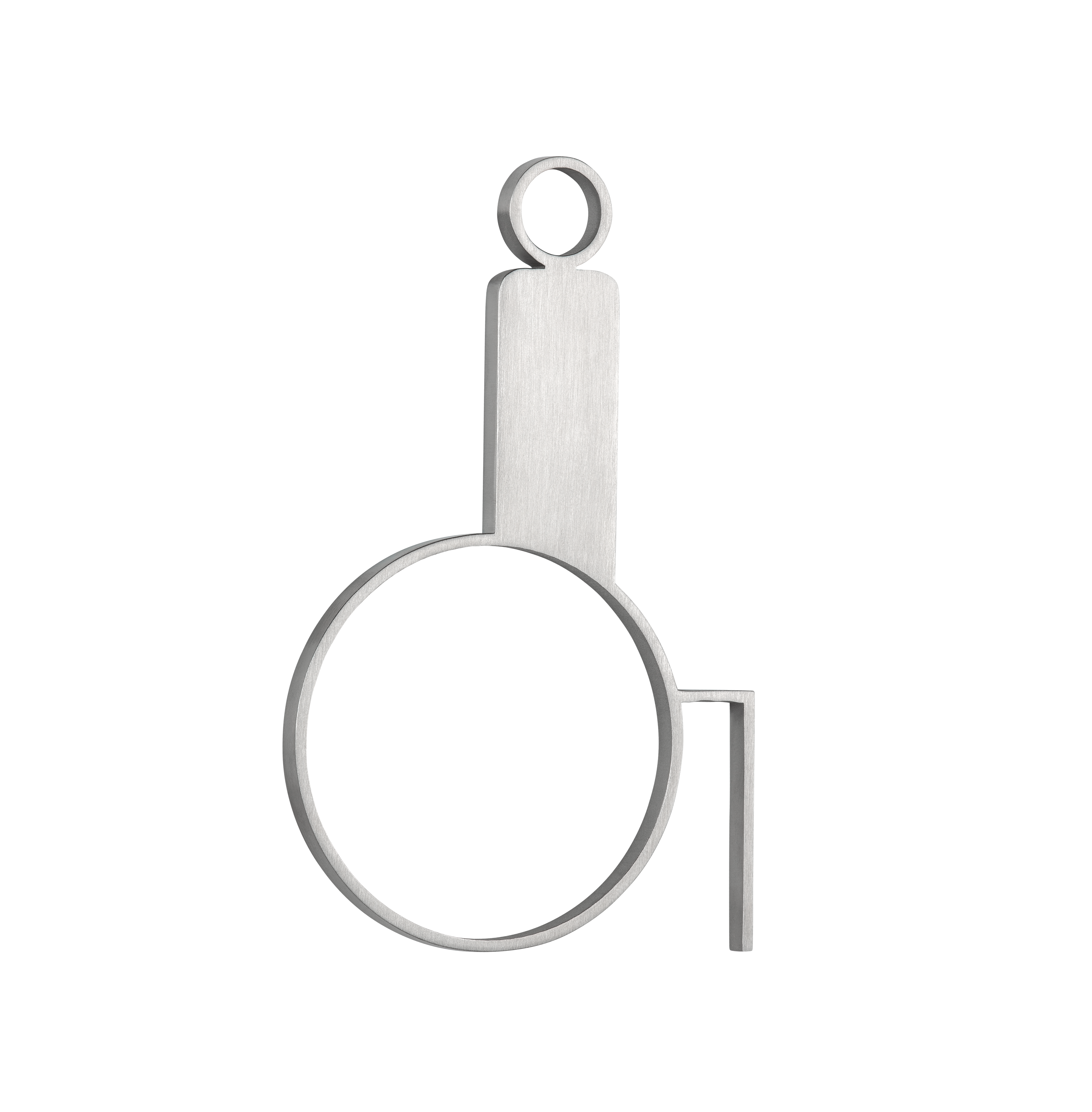 Restroom Signage Accessible SS angle