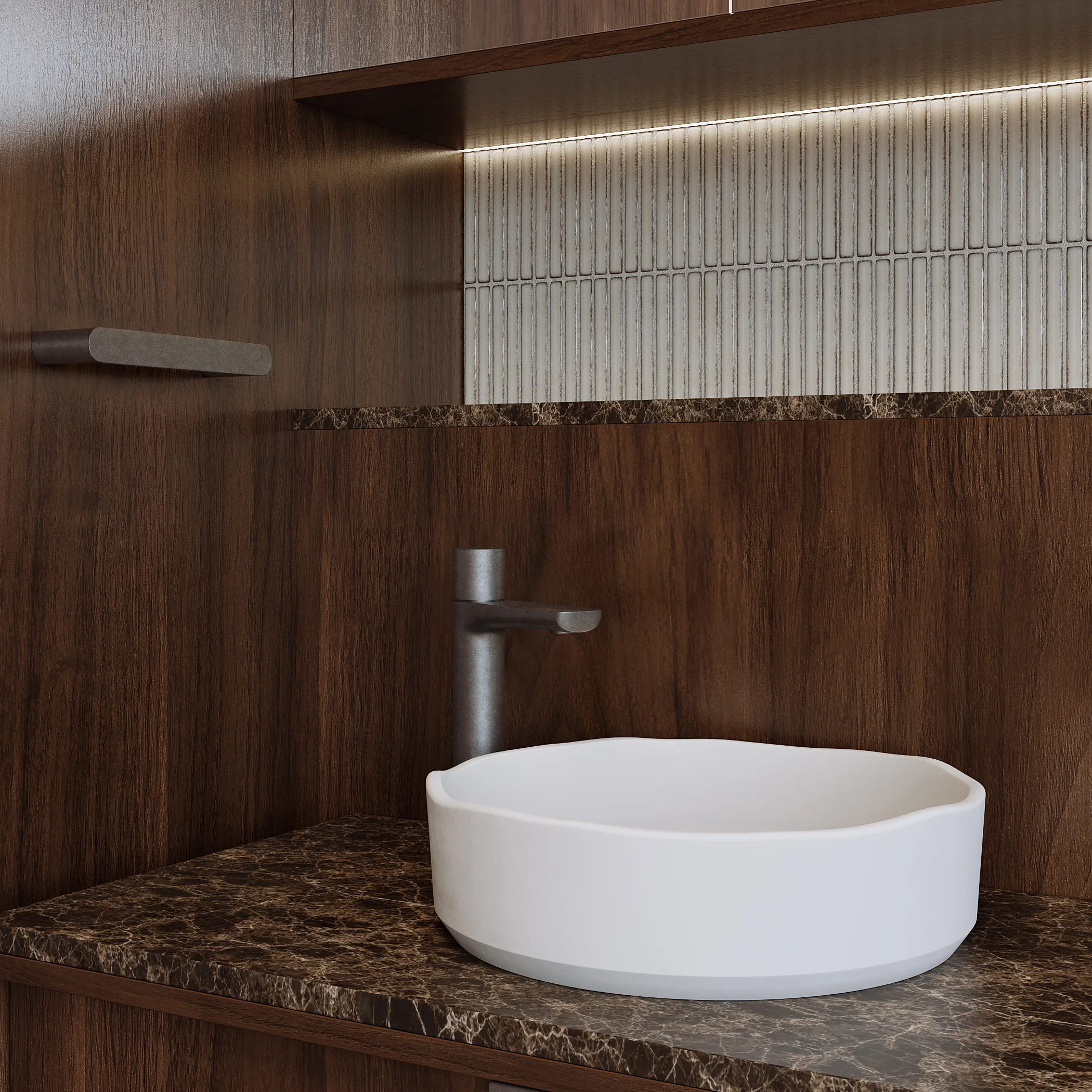 Emperador Stone View04 V2 Sink Steel