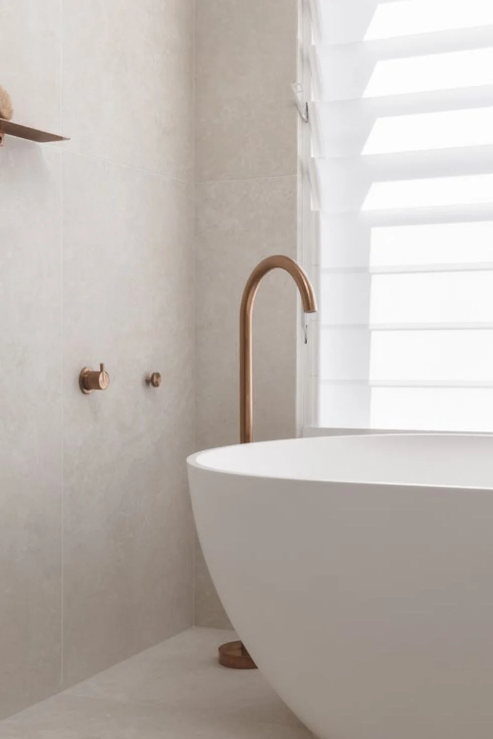 Best Tapware Floor Mounted Bath Filler Brushed Copper