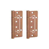 Ellis flush door hinge Pair BrushedCopper