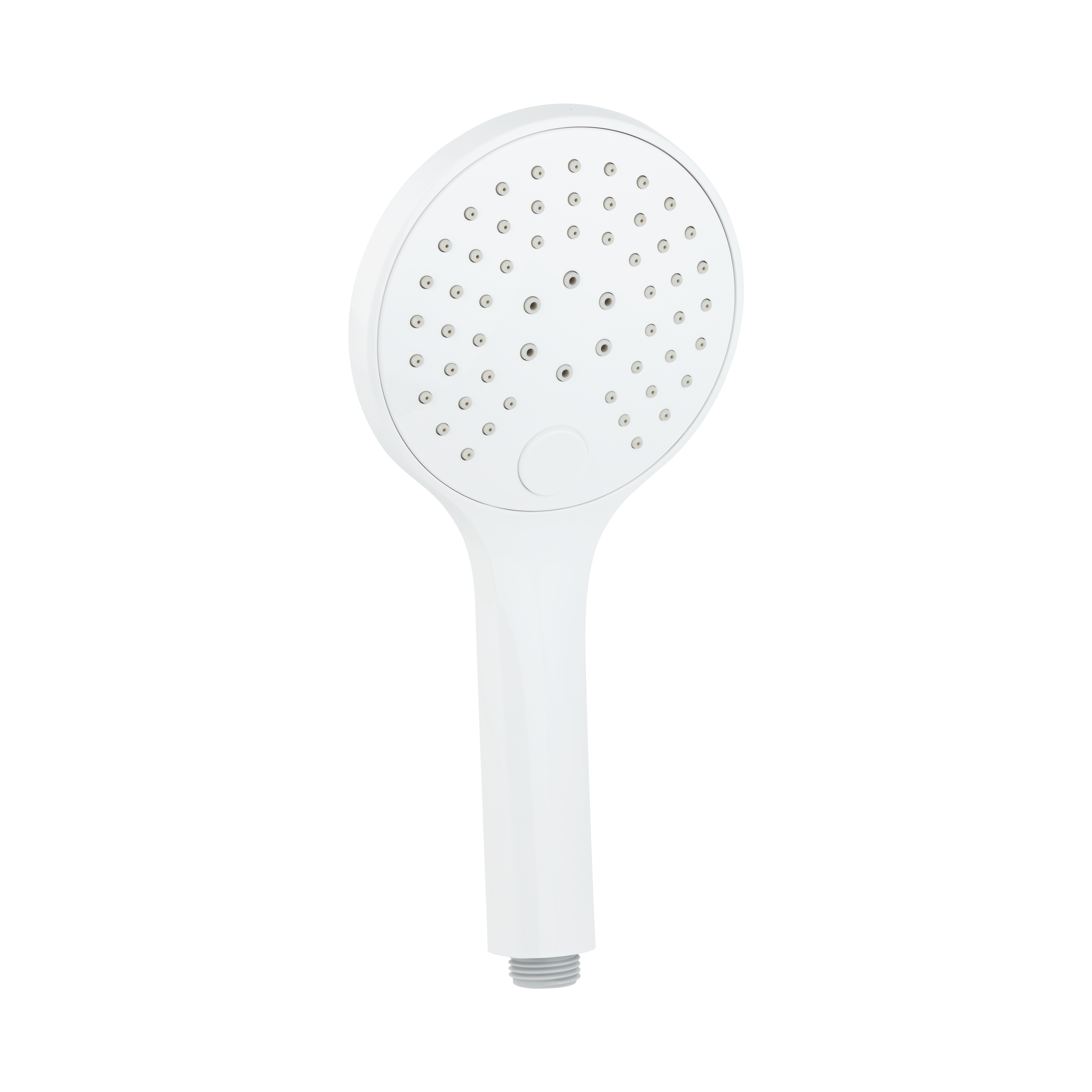 3-Function Round Hand Shower - White