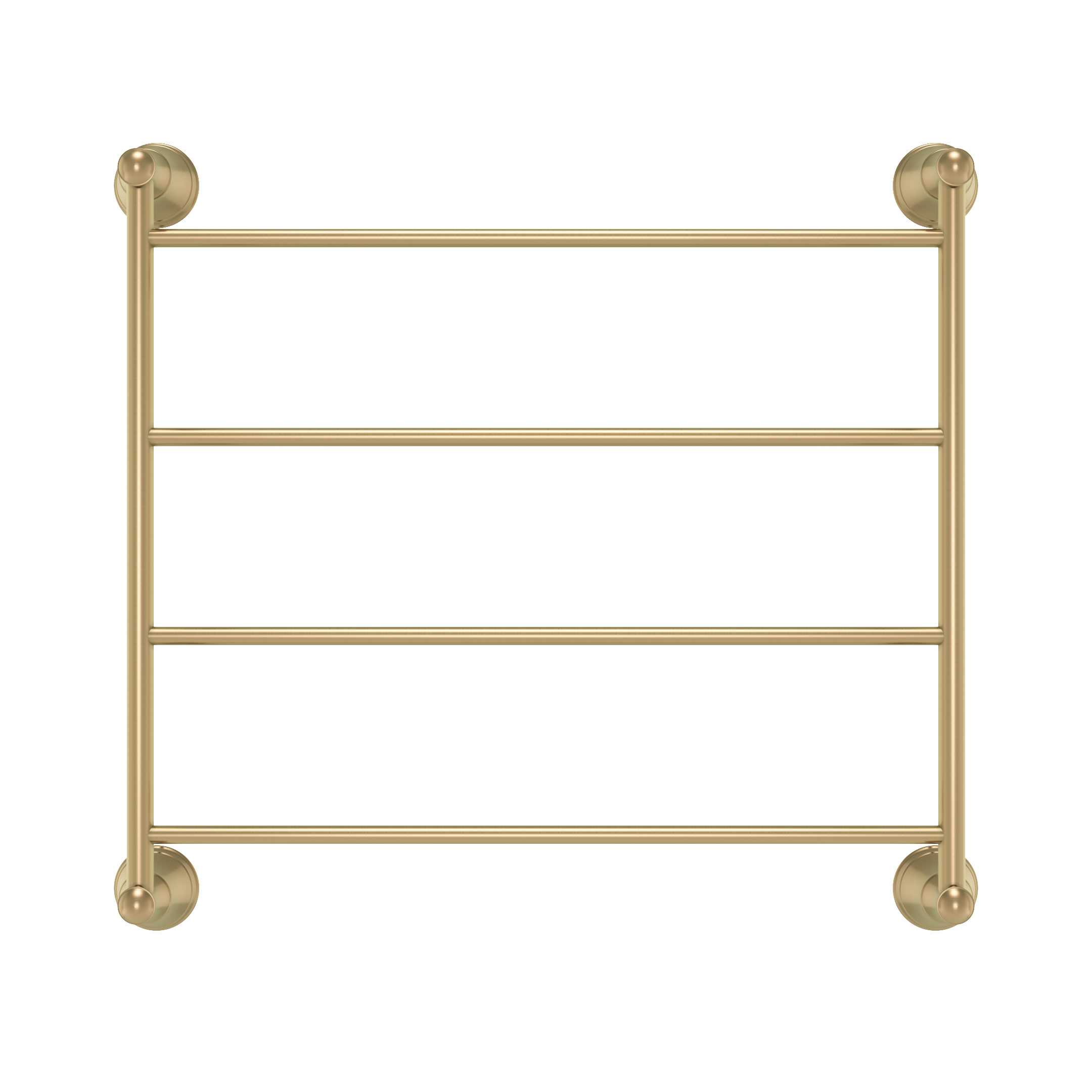 Kingsley Heated Towel Ladder - Brushed Brass