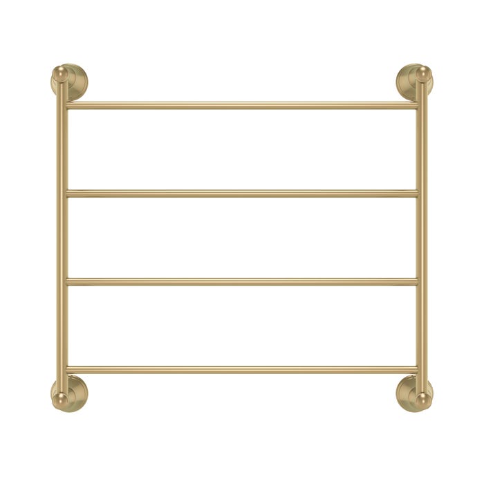 Kingsley Heated Towel Ladder – Brushed Brass