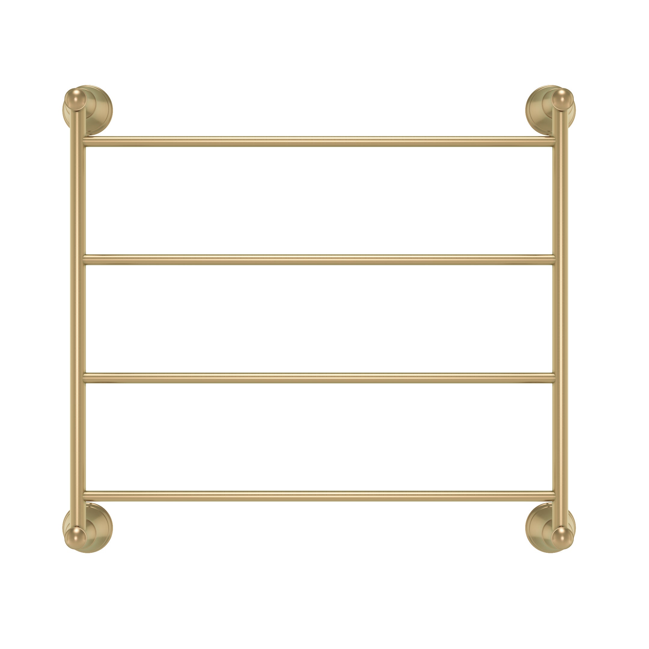 Kingsley Heated Towel Ladder - Brushed Brass