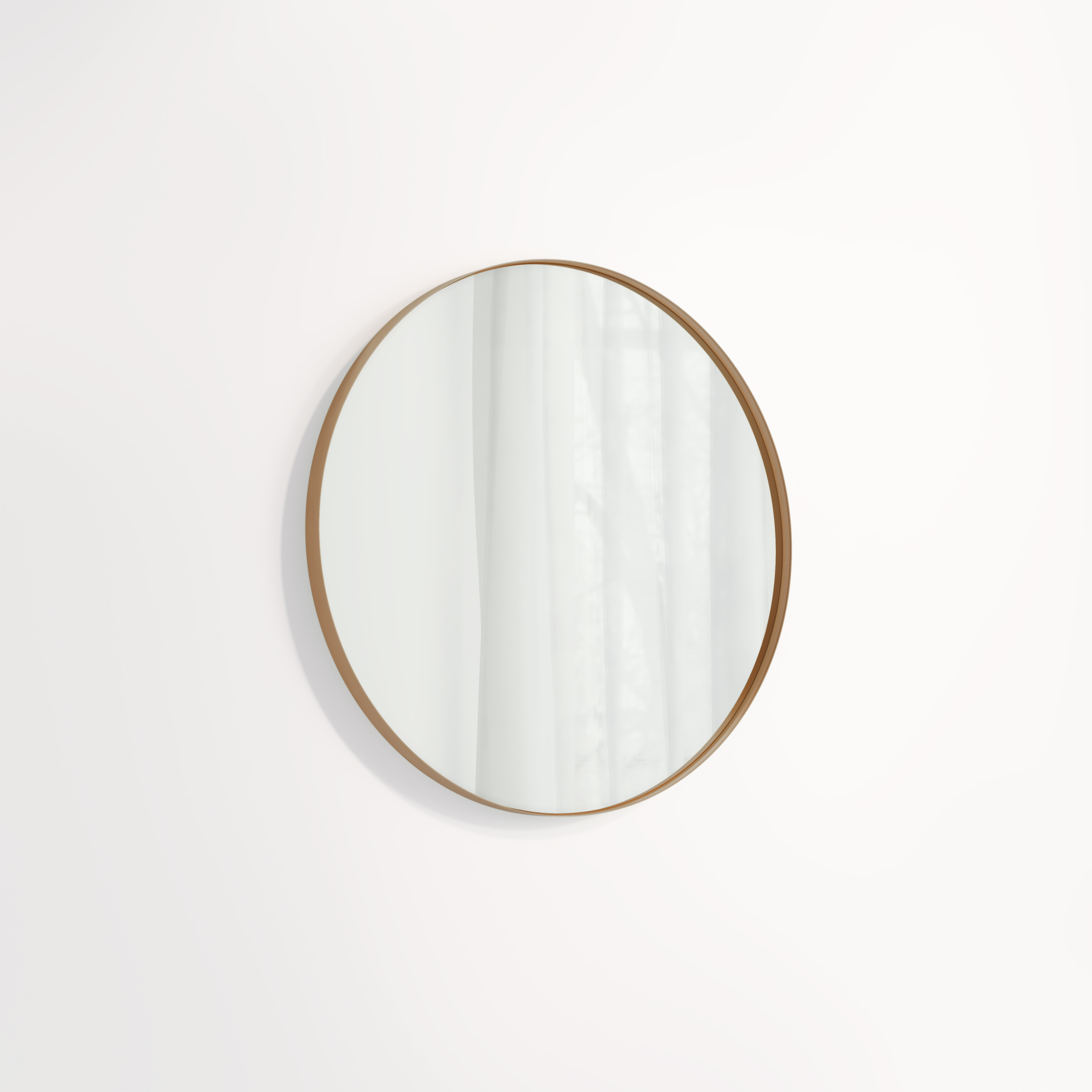 Round Mirror 600mm - Brushed Copper