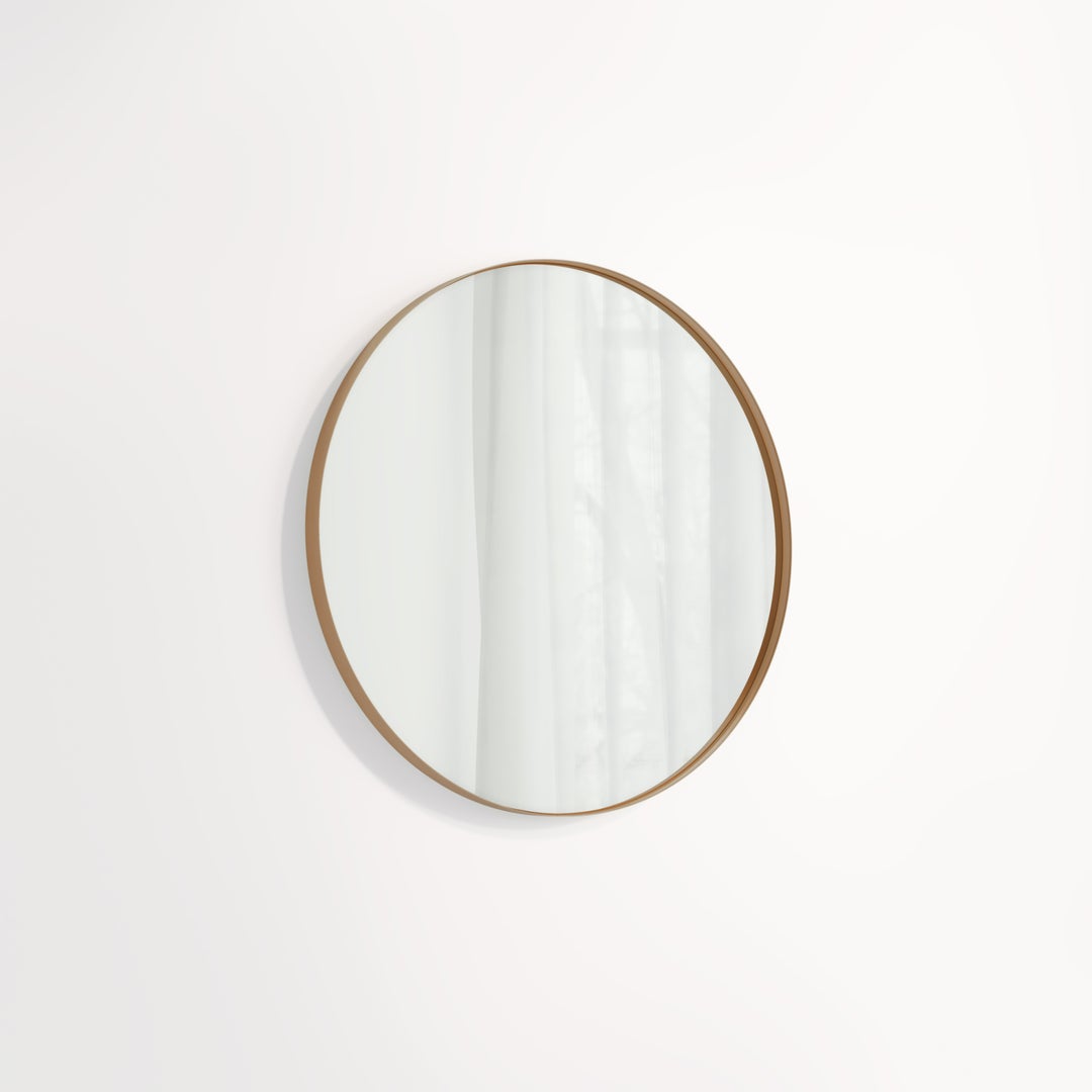 Round Mirror 600mm - Brushed Copper