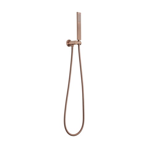 Rounded Rectangle Hand Shower Set - Brushed Copper