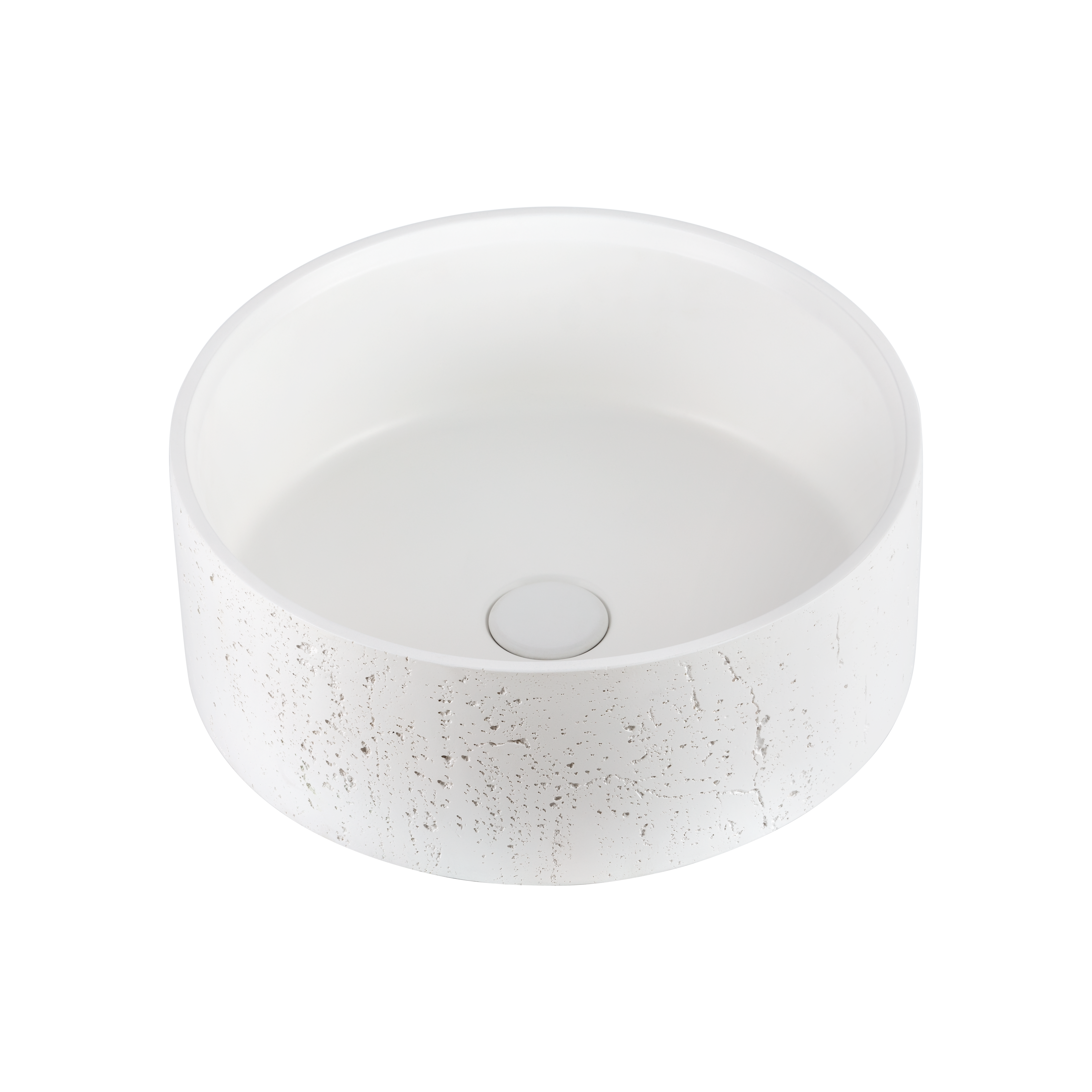 Atelis Concrete Basin - Matte White