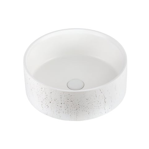Atelis Concrete Basin - Matte White