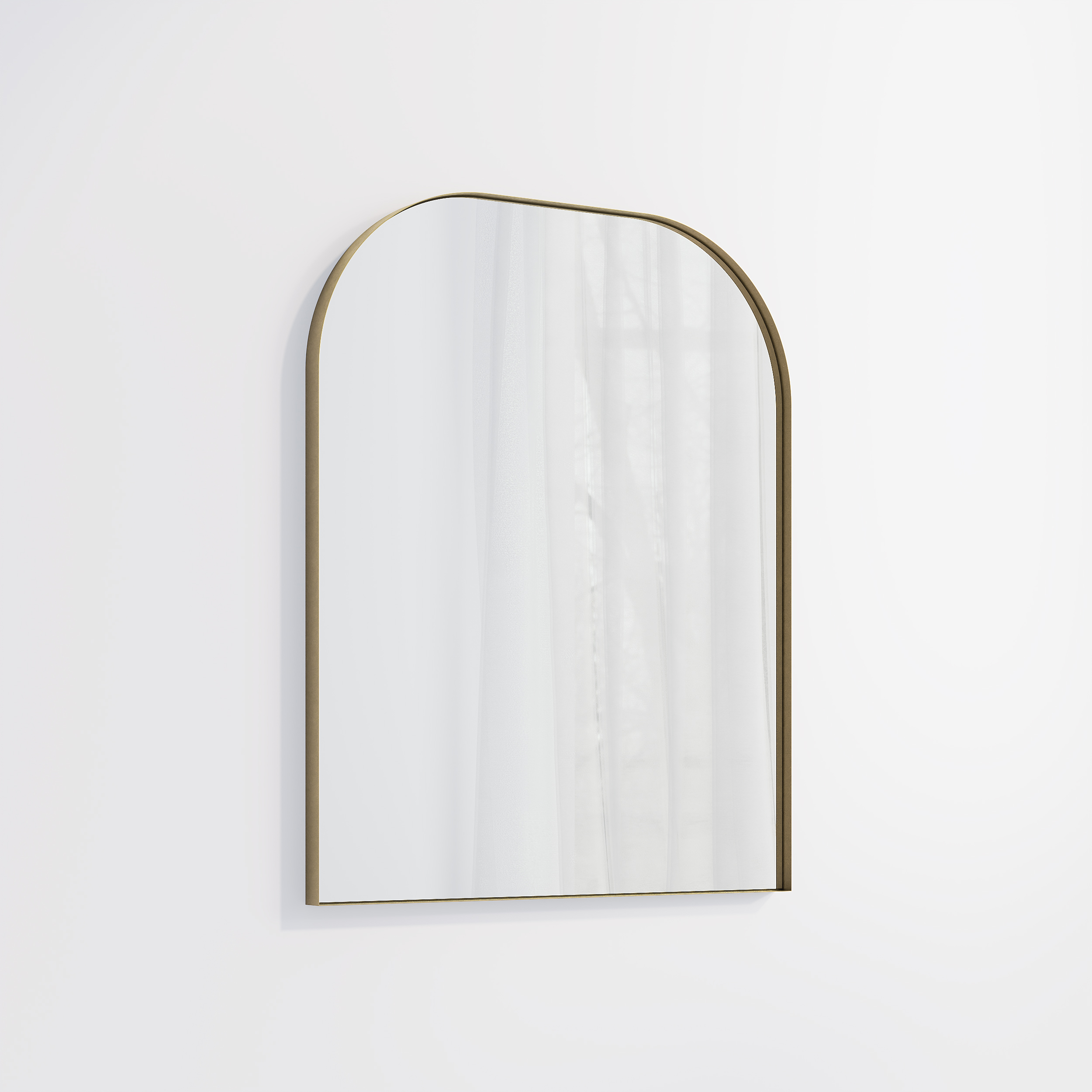 Arch Wall Mirror 600 x 750mm - Antique Aurum