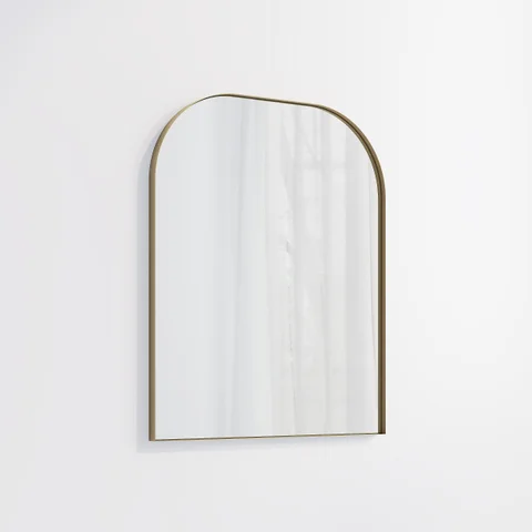 Arch Wall Mirror 600 x 750mm - Antique Aurum