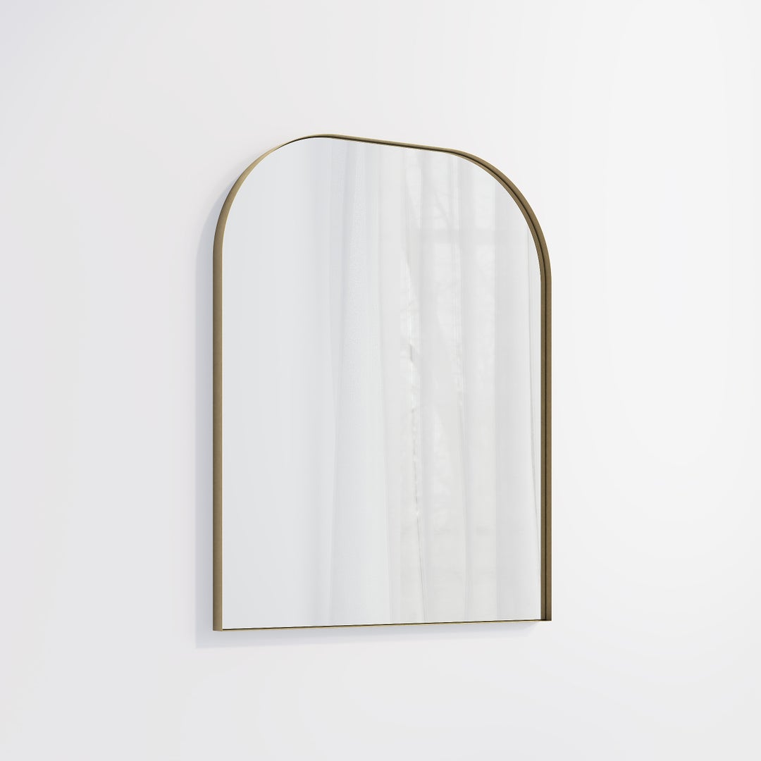 Arch Wall Mirror 600 x 750mm - Antique Aurum