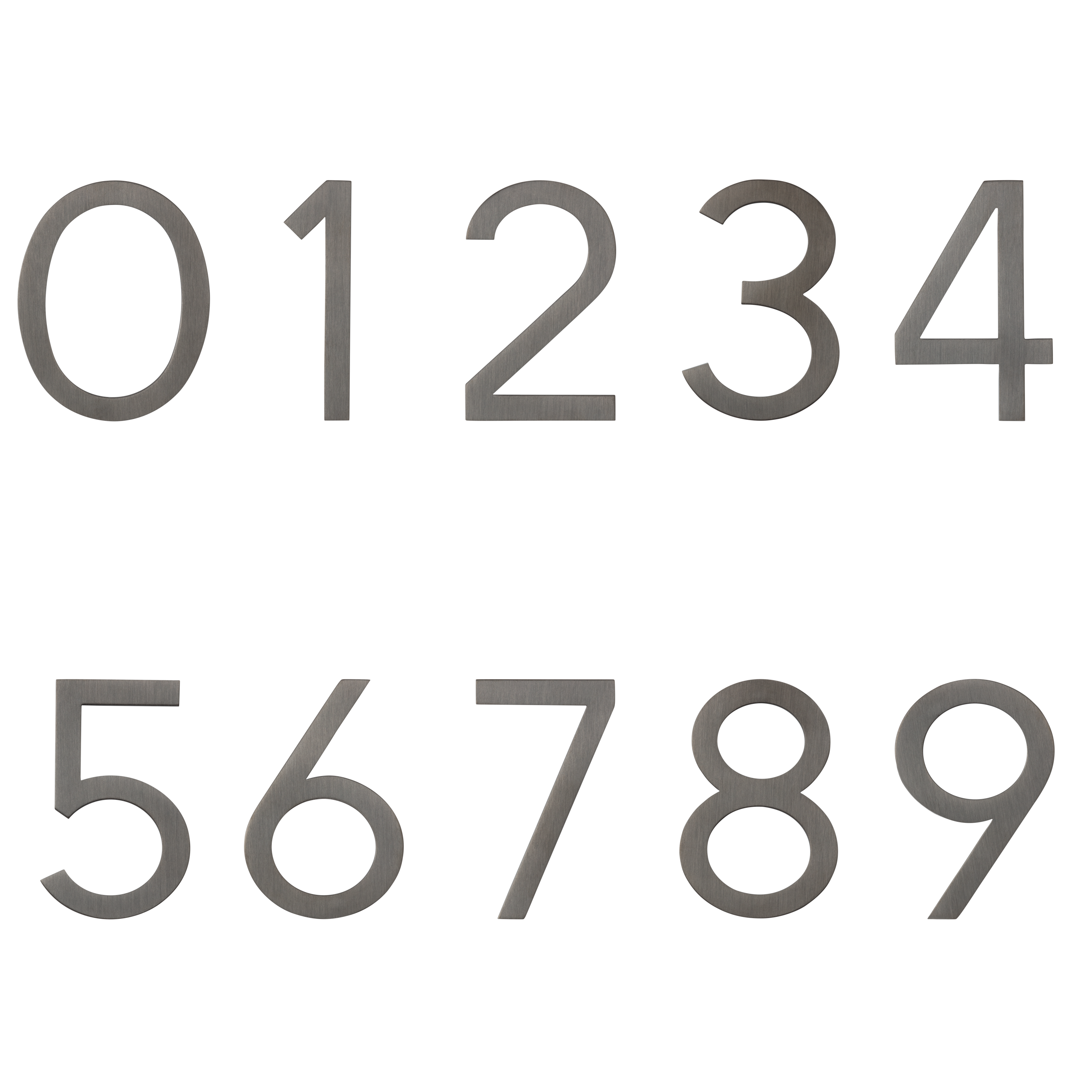 Numbering - Brushed Gunmetal