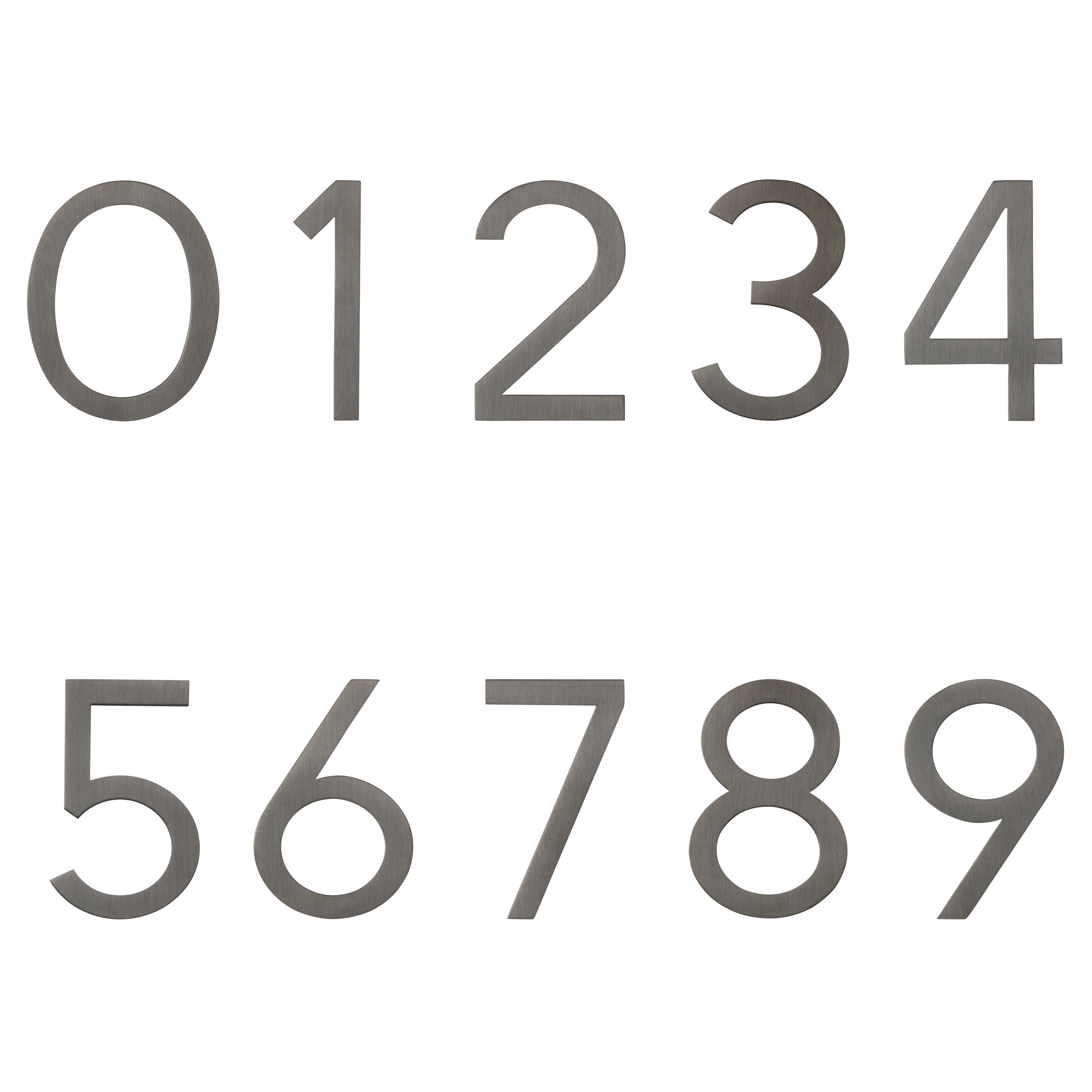 Numbering - Brushed Gunmetal