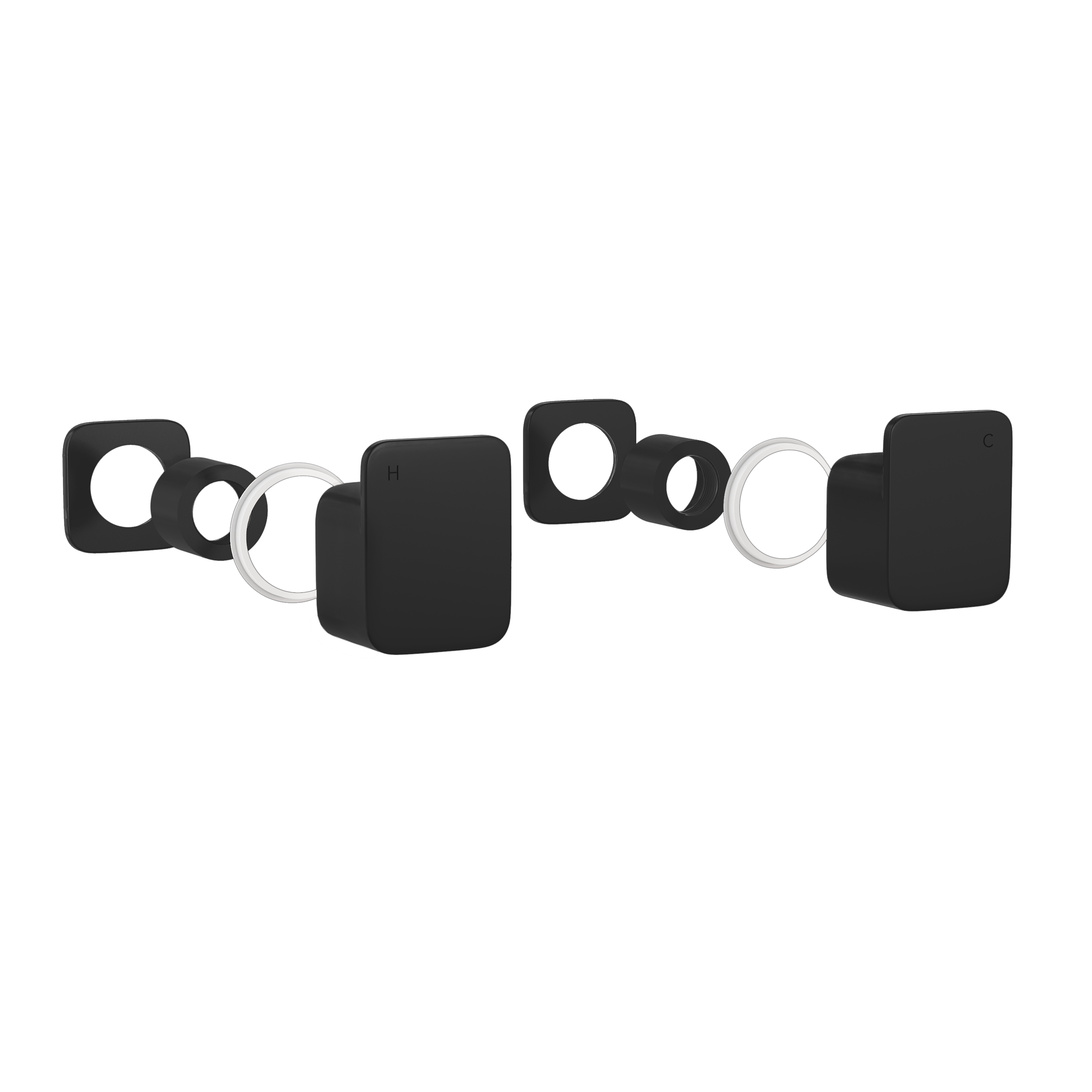 Nesso Assembly Handle Kit - Matte Black PVD