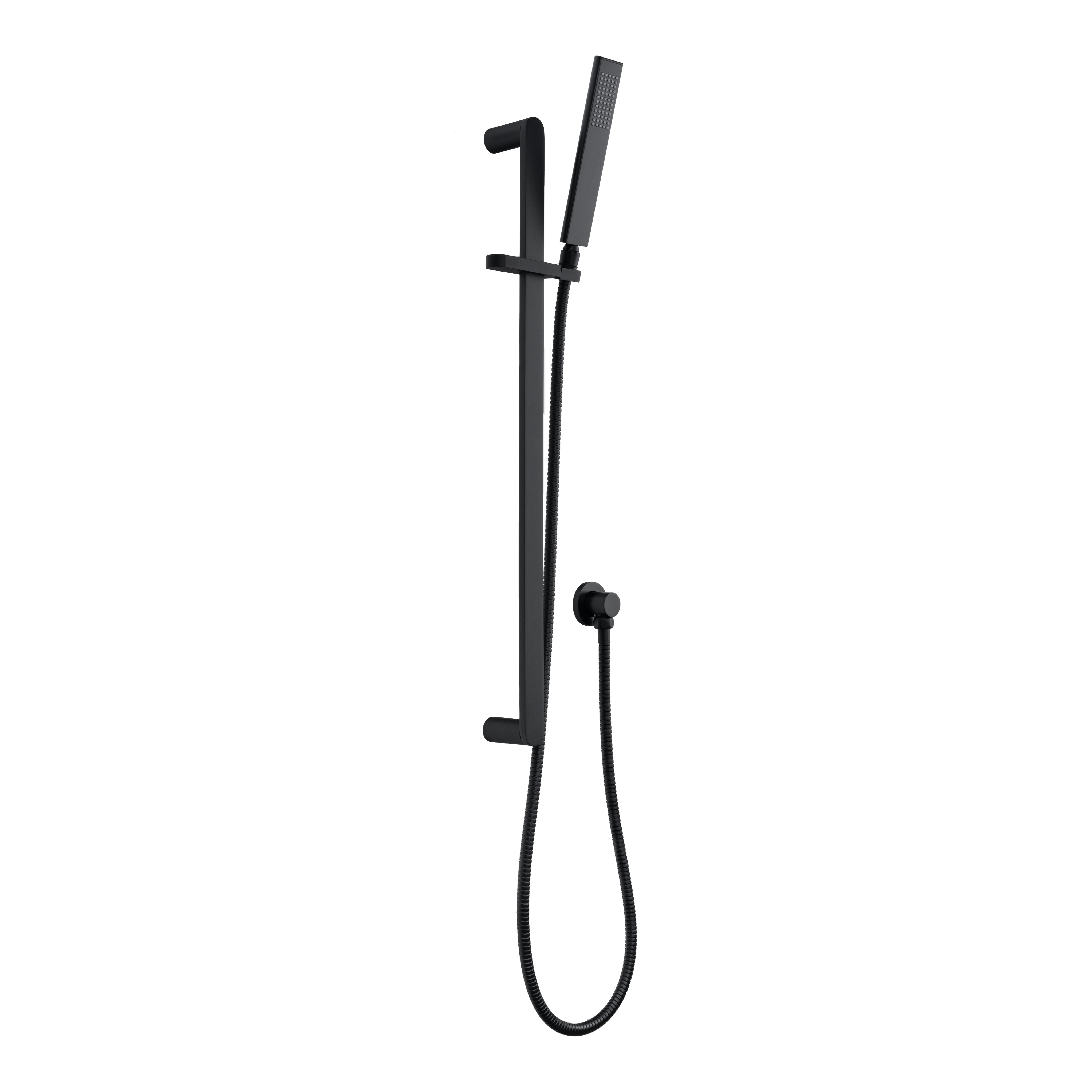 Milani Hand Shower Rail Set - Matte Black