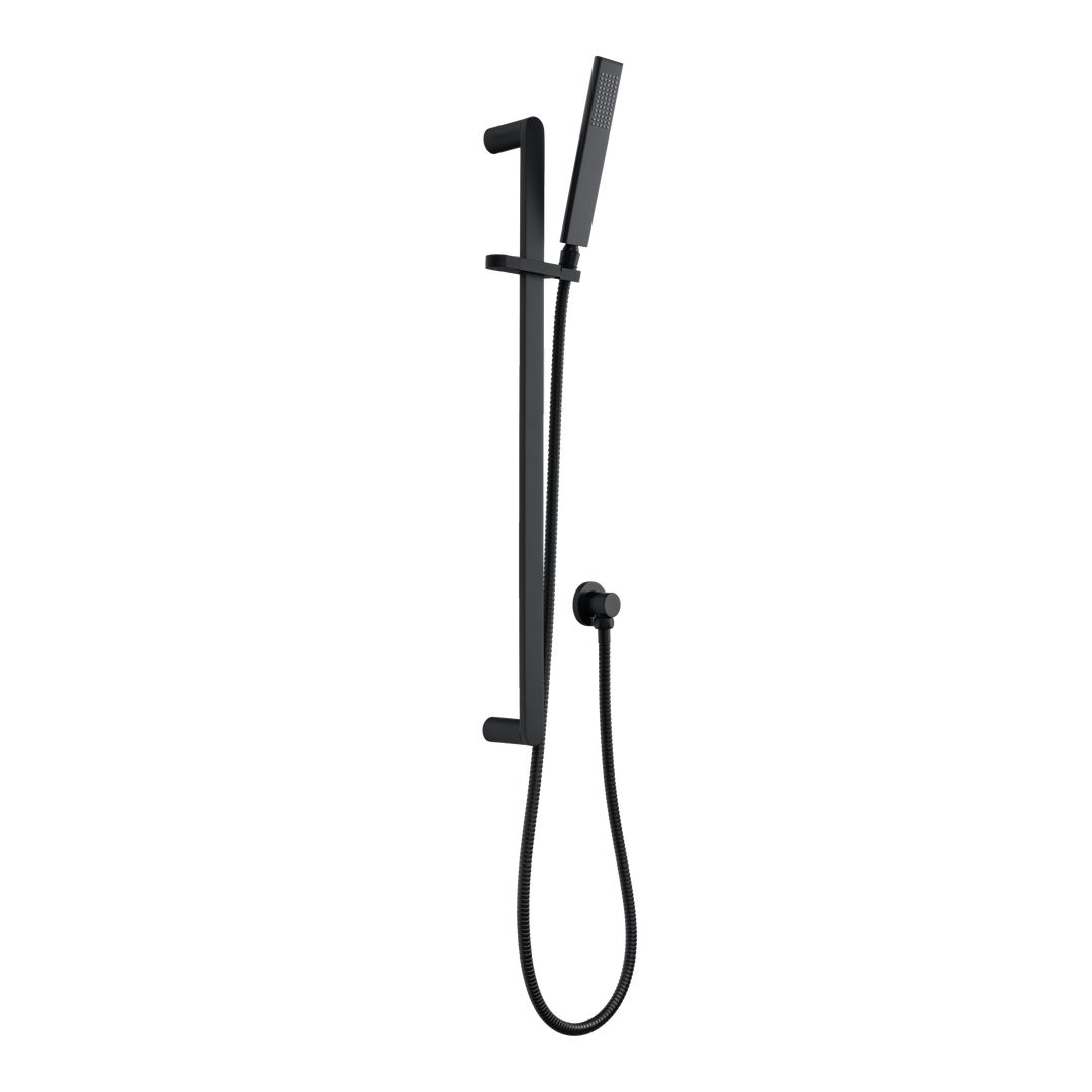 Milani Hand Shower Rail Set - Matte Black