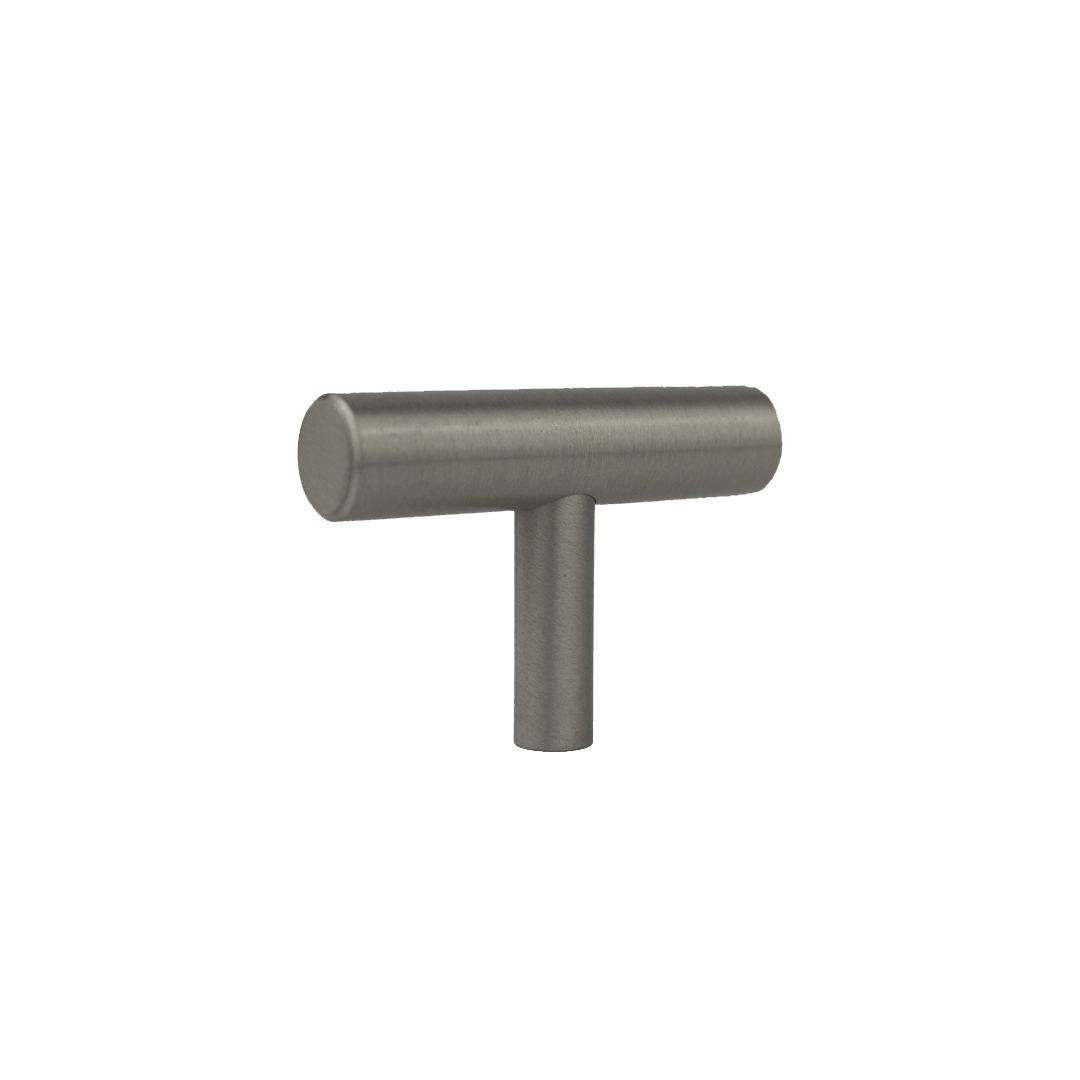 Tezra Cabinetry T Pull – Brushed Gunmetal
