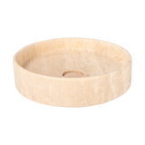 Pedra Round Basin BeigeTrav Side 4