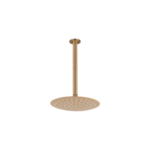 Sola Shower Dropper 300mm & Head Set - Antique Aurum
