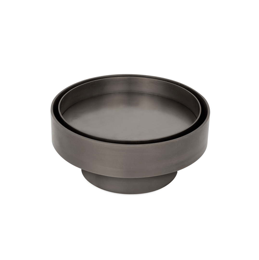 Pixi Round - Tile Insert Floor Waste - Brushed Gunmetal - Feature